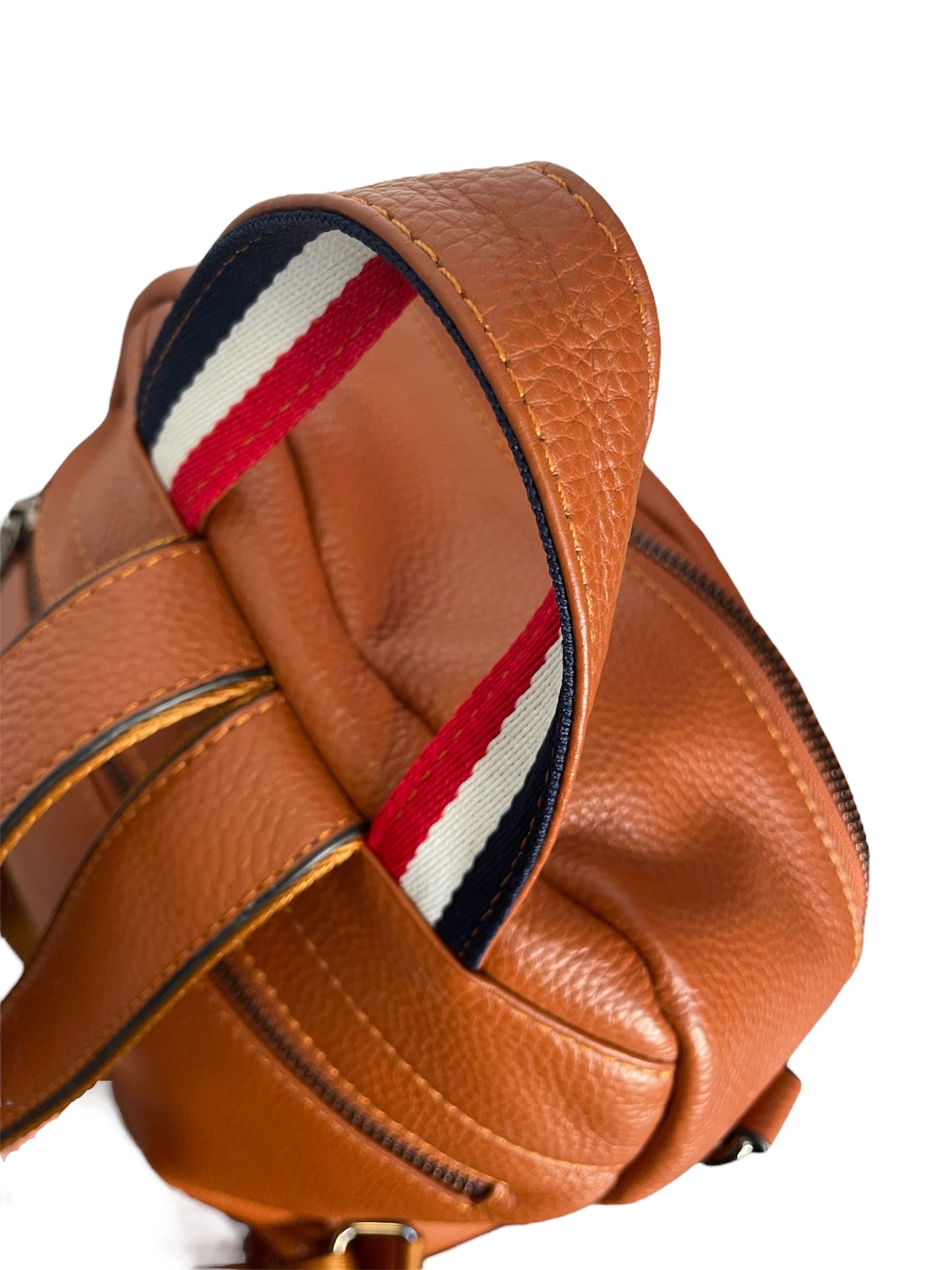 Cognac Leather 2-Way Backpack