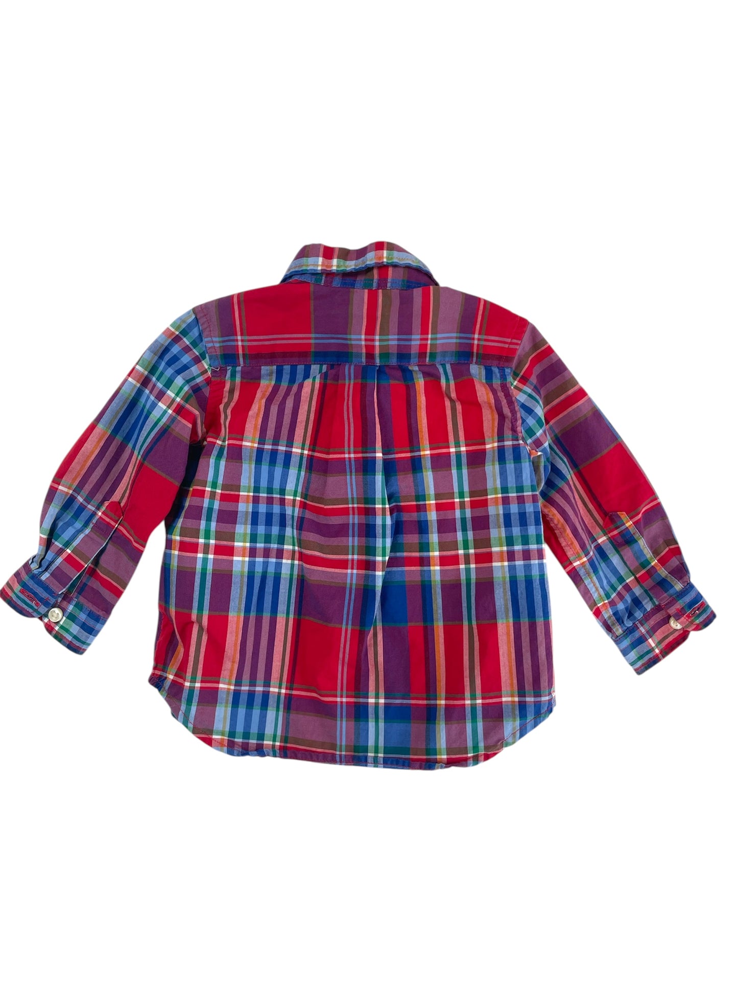 Ralph Lauren Plaid Button-Down Shirt {Size 9mo}