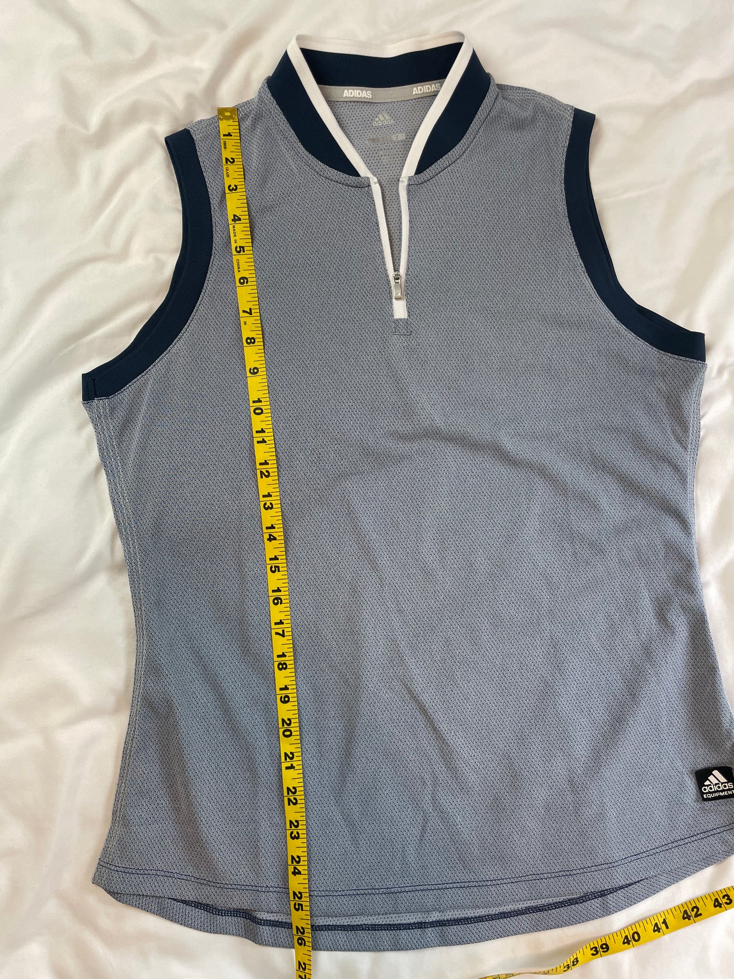 Adidas 1/4 Zip Golf Tank {L}