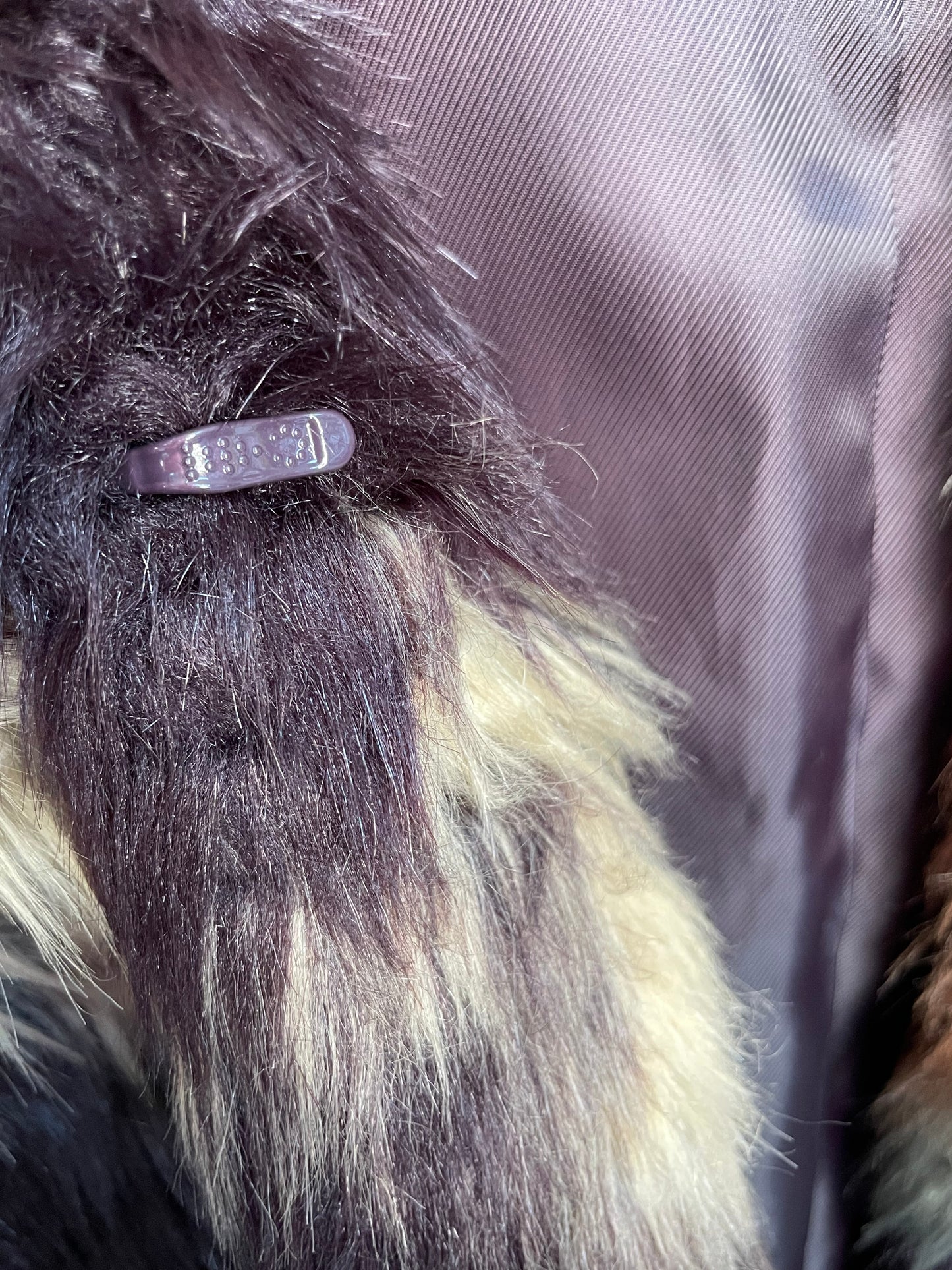 Bernardo Faux Fur Multicolor Vest {M}