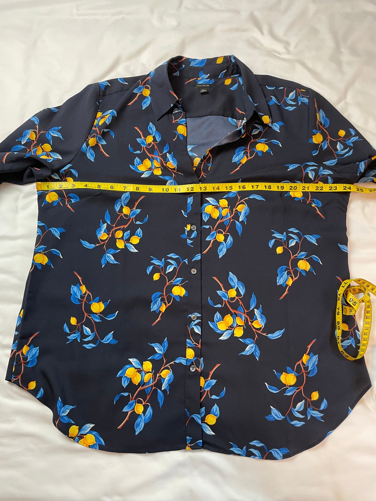 Ann Taylor Lemon Branch Essential Shirt {2XL}