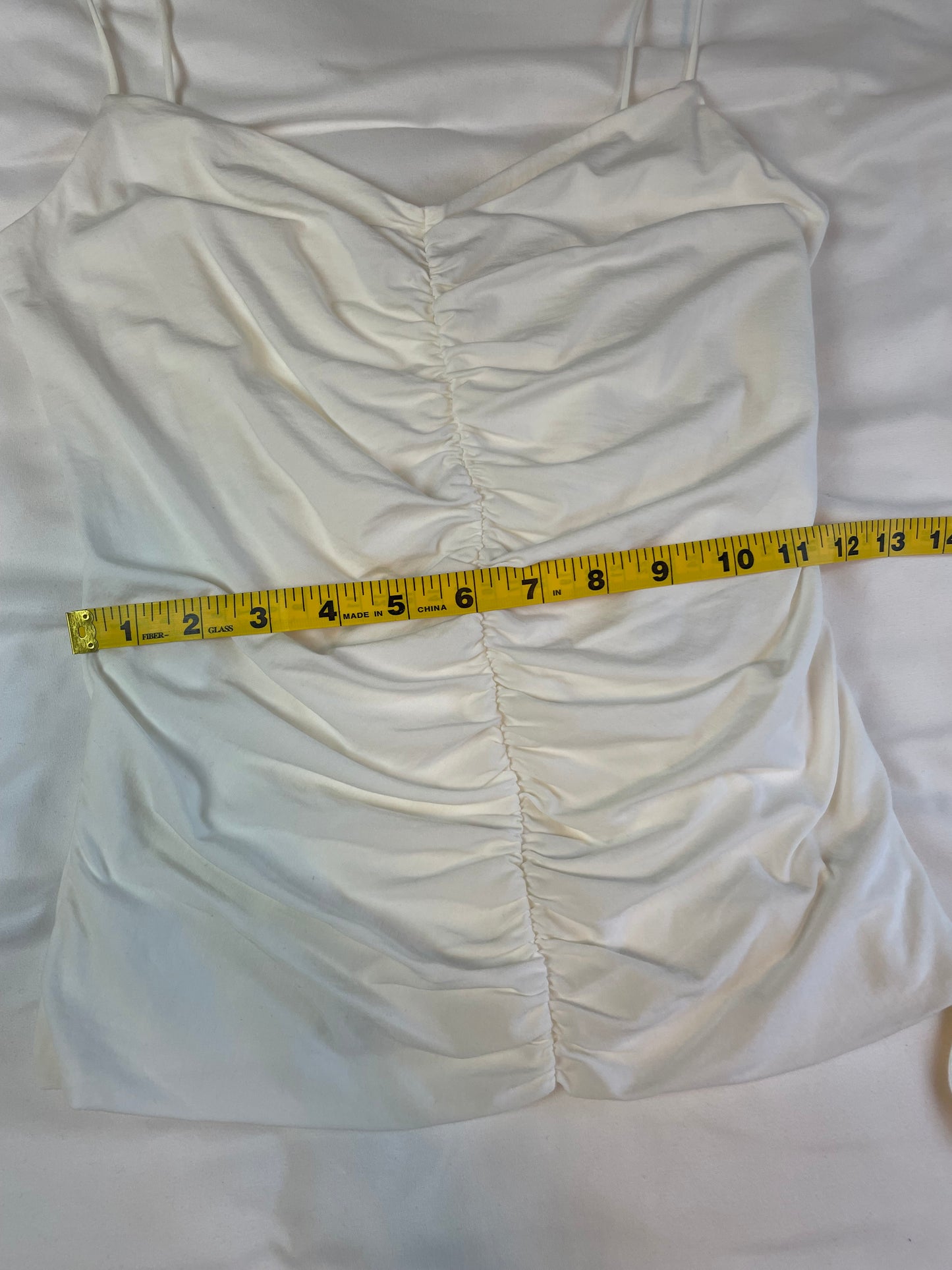 NWT Banana Republic Ruched White Tank {S}