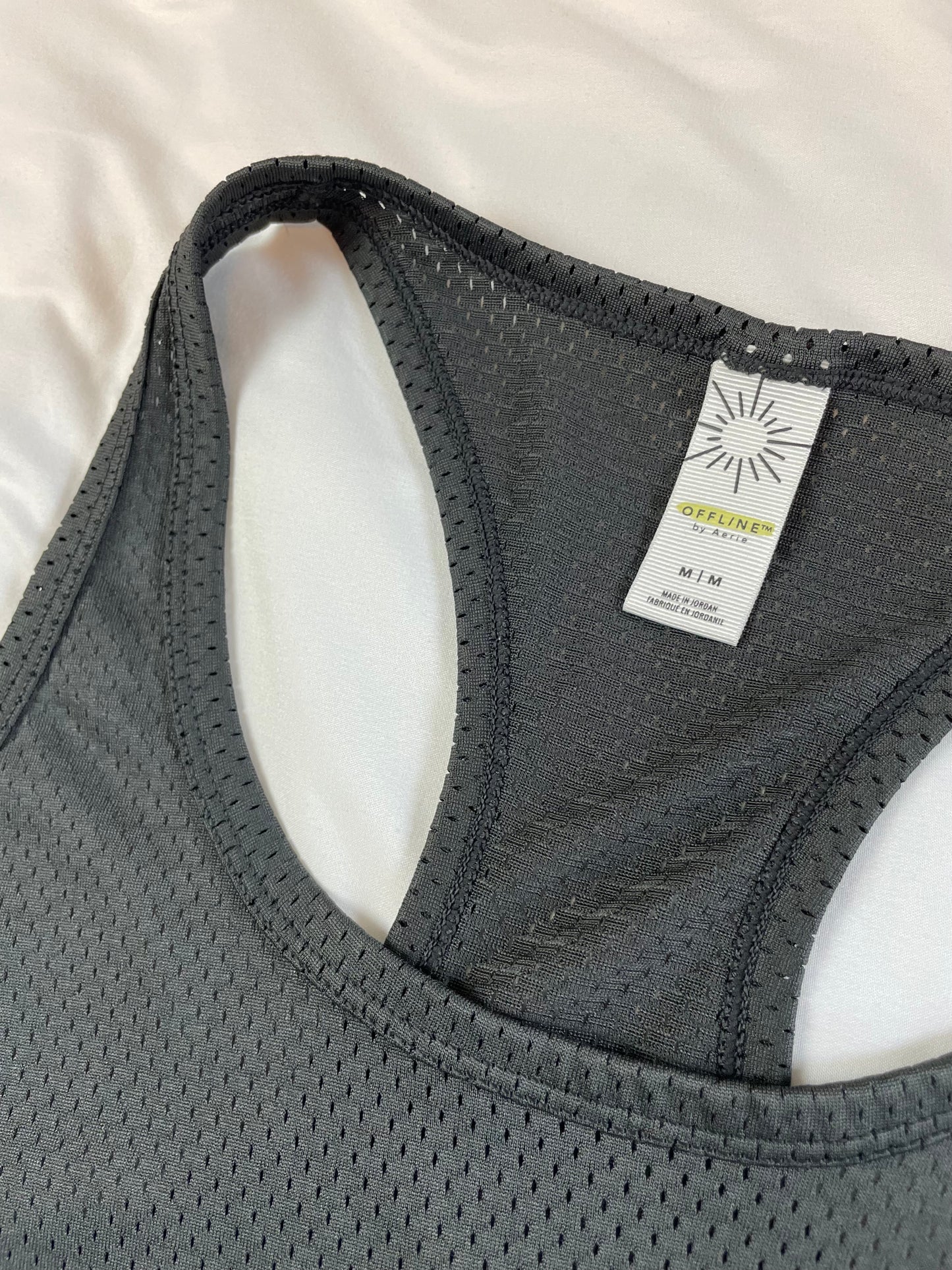 Offline by Aerie Cropped Mesh Racerback Tank {M}