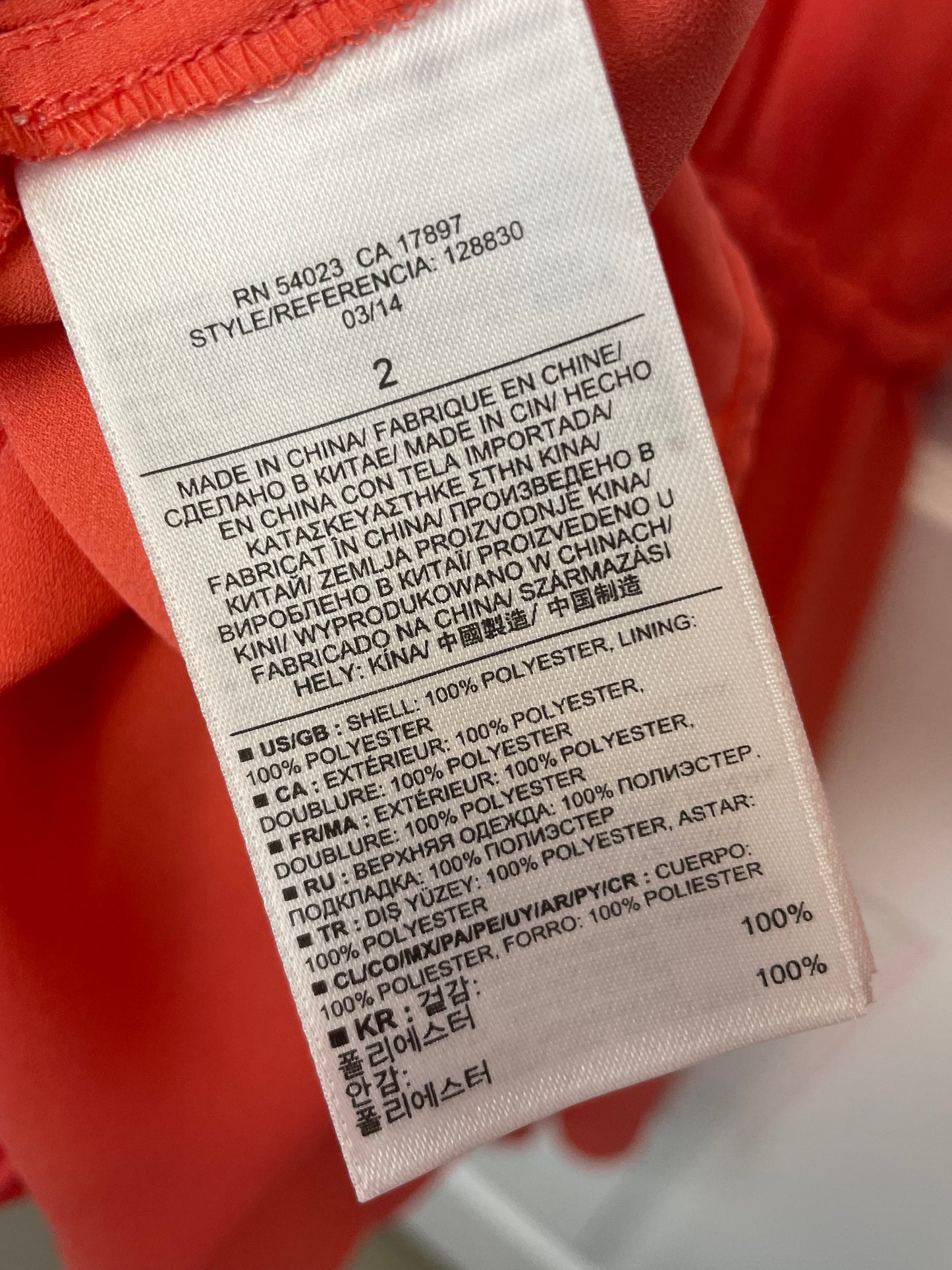 Banana Republic Coral Cinch-Waist Sleeveless Dress (WITH POCKETS!) {Size 2}
