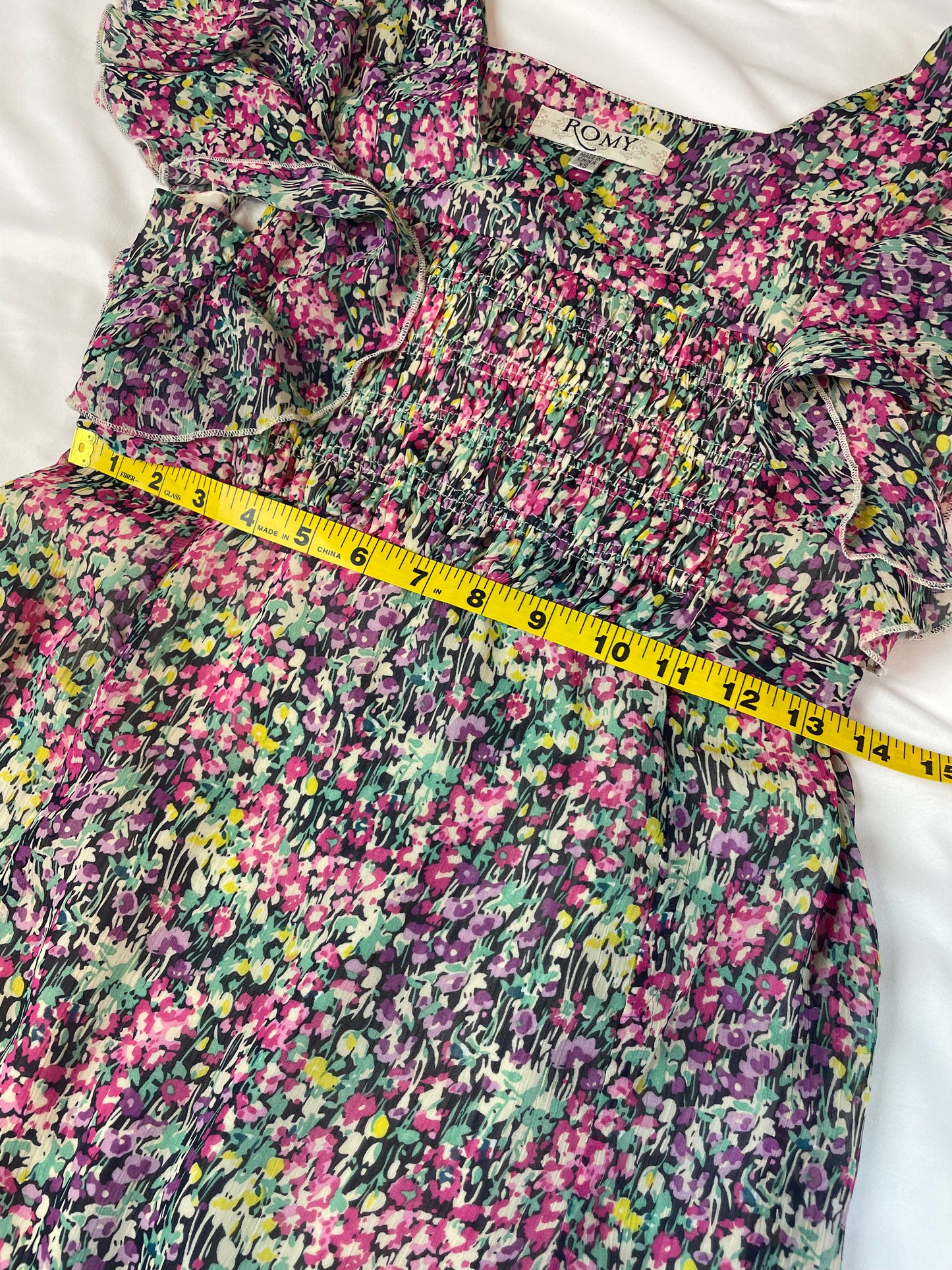 ROMY Floral Ruffle Dress {XS}