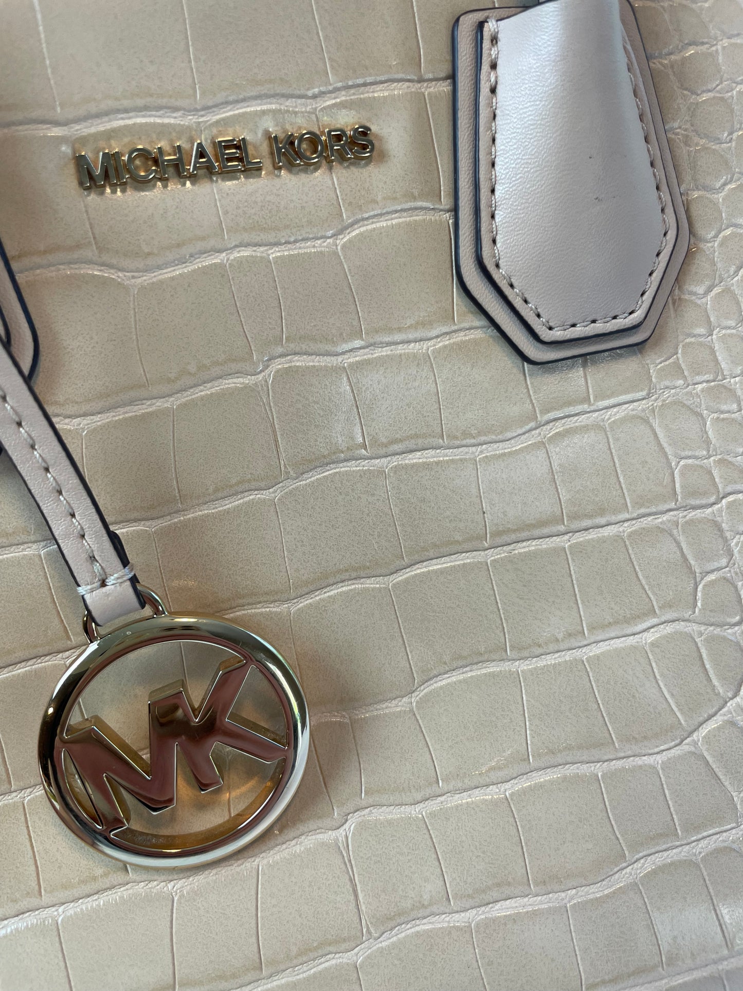 Michael Kors Mercer Medium Crocodile-Embossed 2-way Bag