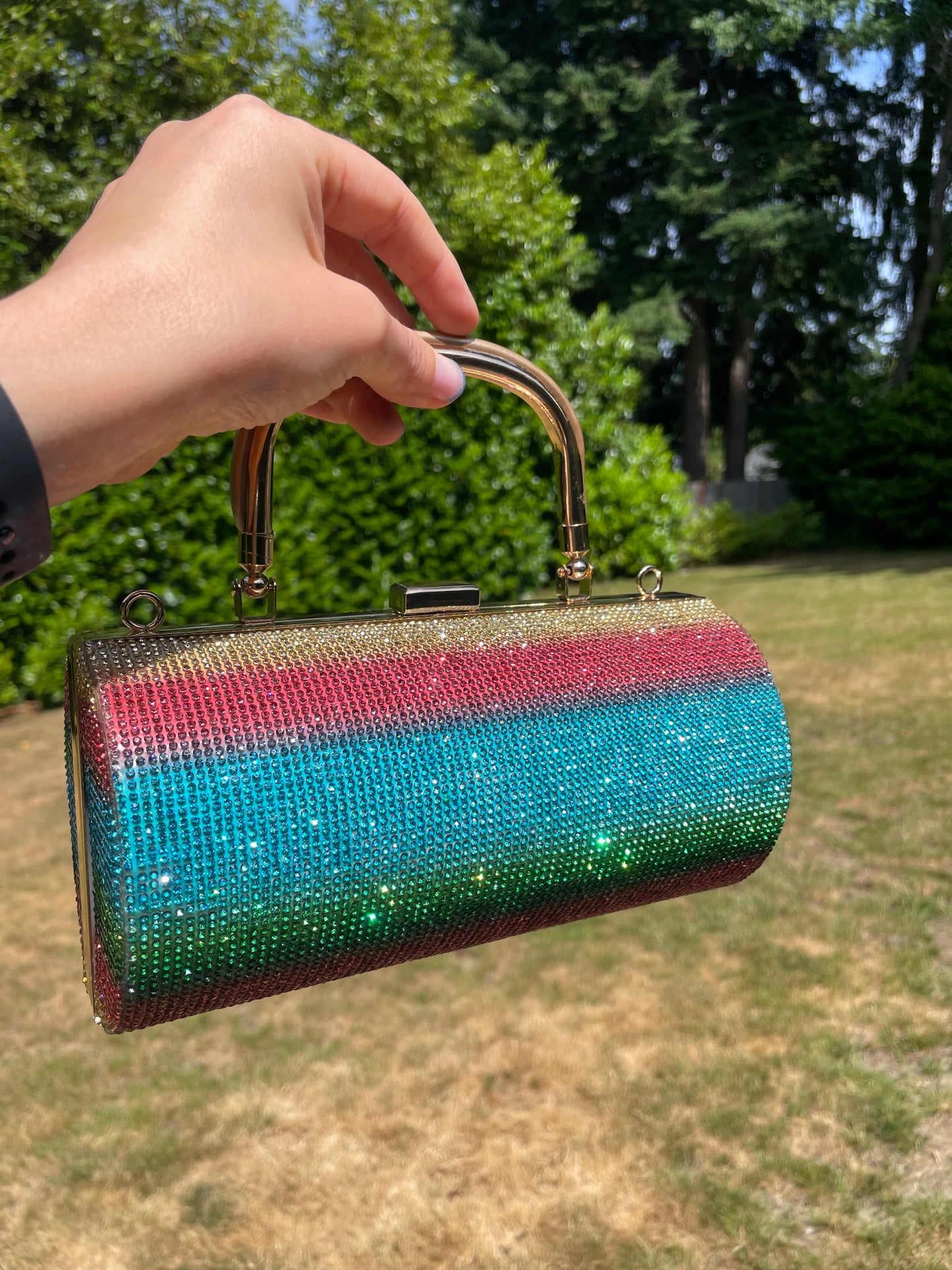 π Rhinestone 2-way Bag