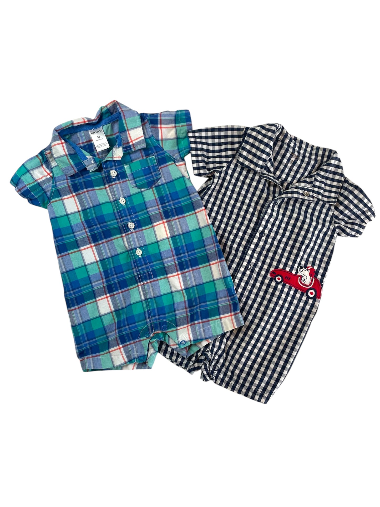 2-pack Adorable Carter’s Rompers {Size 9mo}