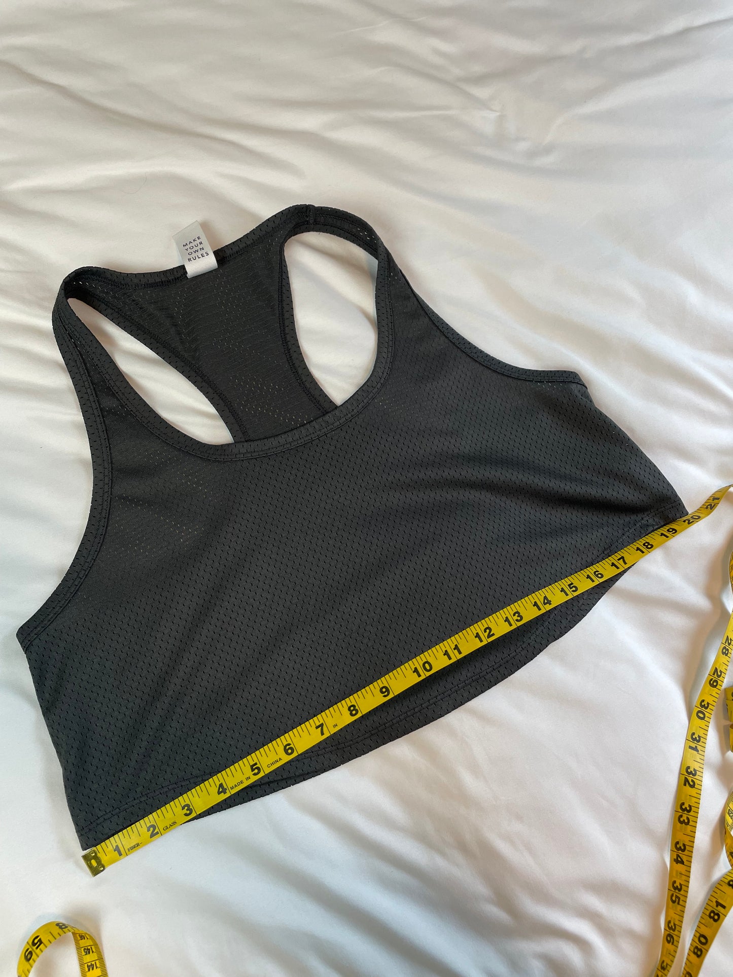 Offline by Aerie Cropped Mesh Racerback Tank {M}