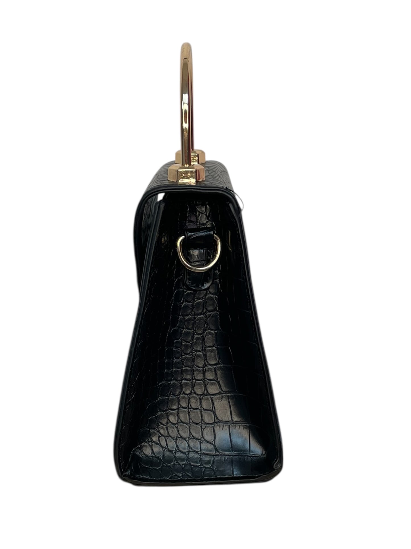 Badgley Mischka Croc-Embossed 2-way Frame Bag