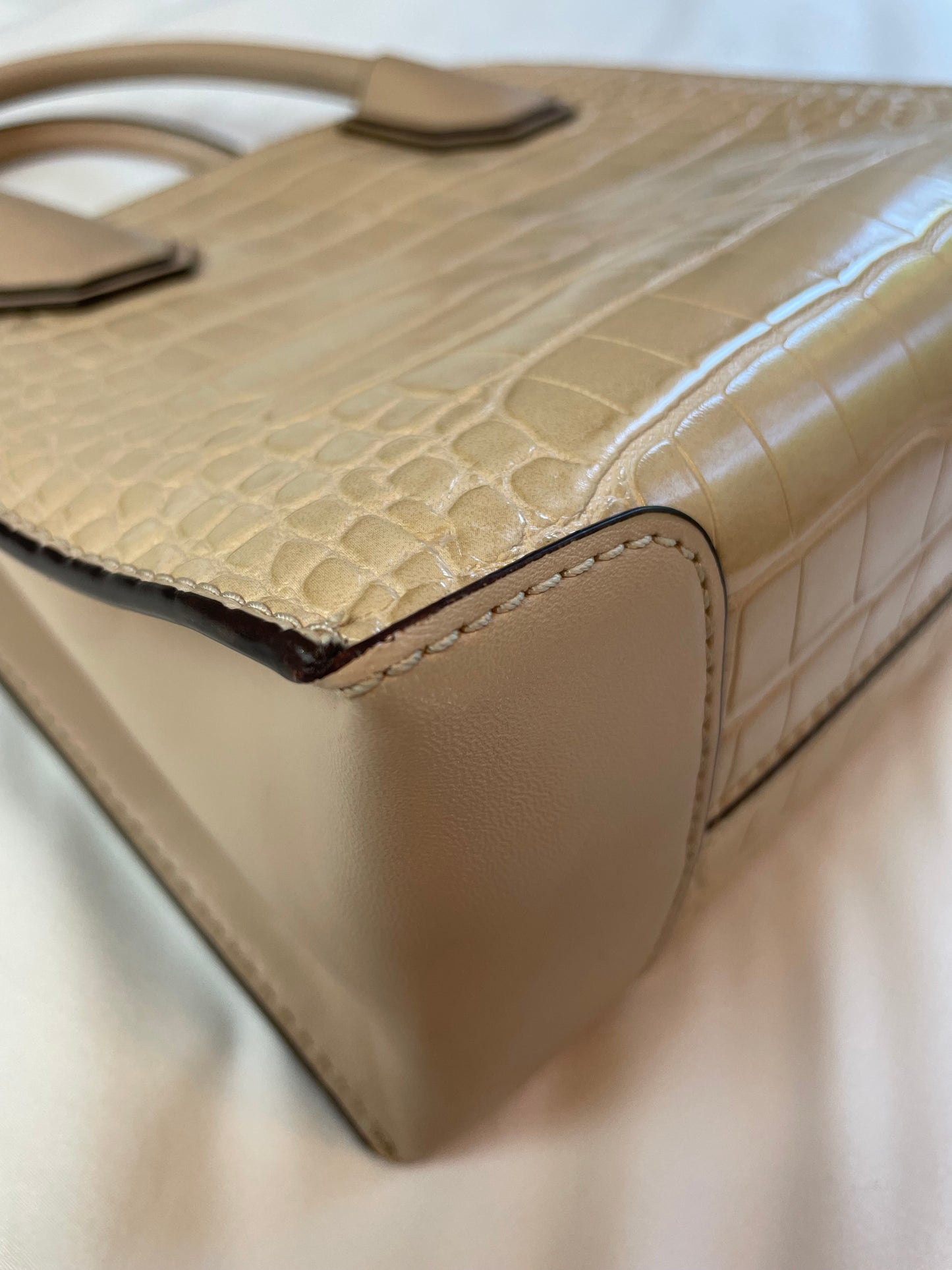 Michael Kors Mercer Medium Crocodile-Embossed 2-way Bag