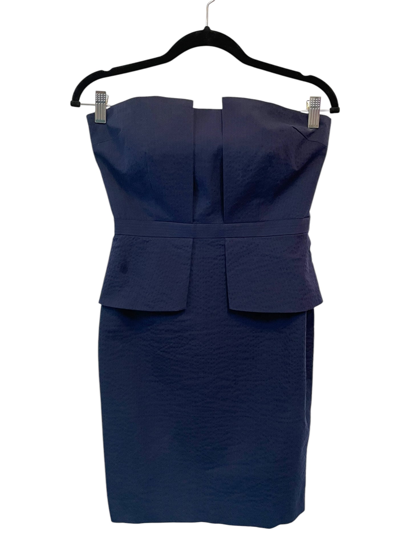 Banana Republic Chic Navy Strapless Peplum Dress {Size 4 Petite}