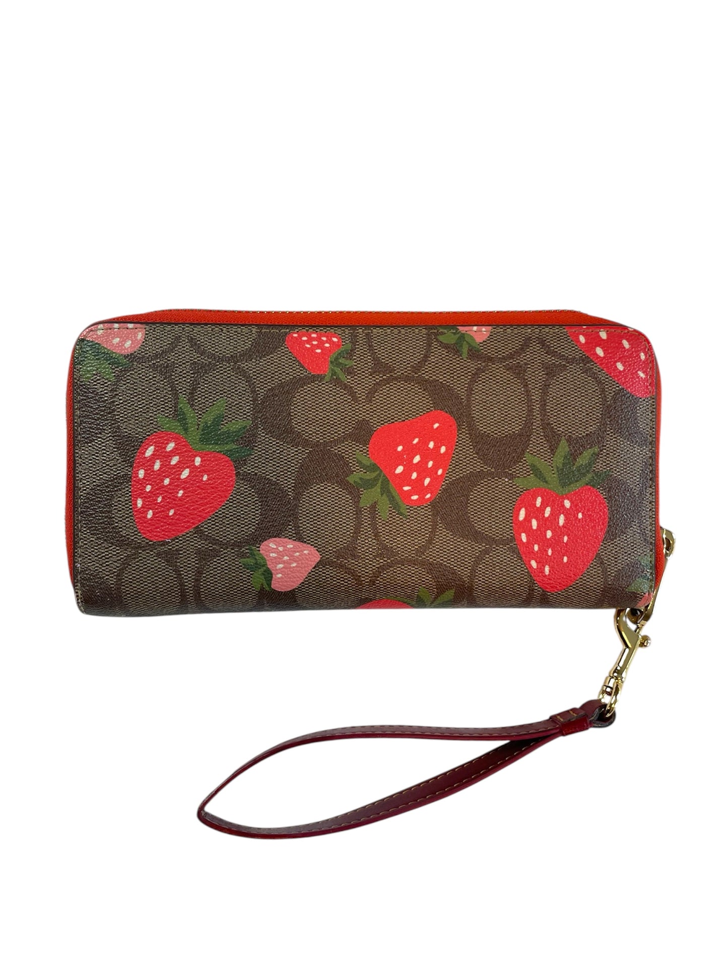 Coach Signature Strawberry Wallet/Wristlet