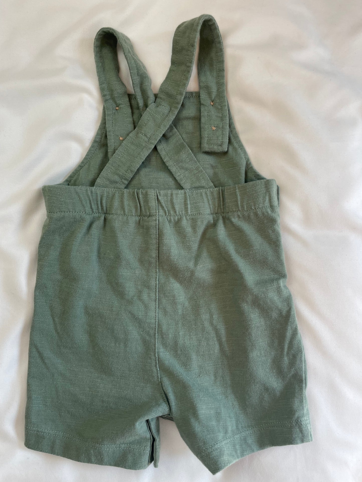 The "Esther" 3-Piece Handyman Romper Set {Size 3-6mo}