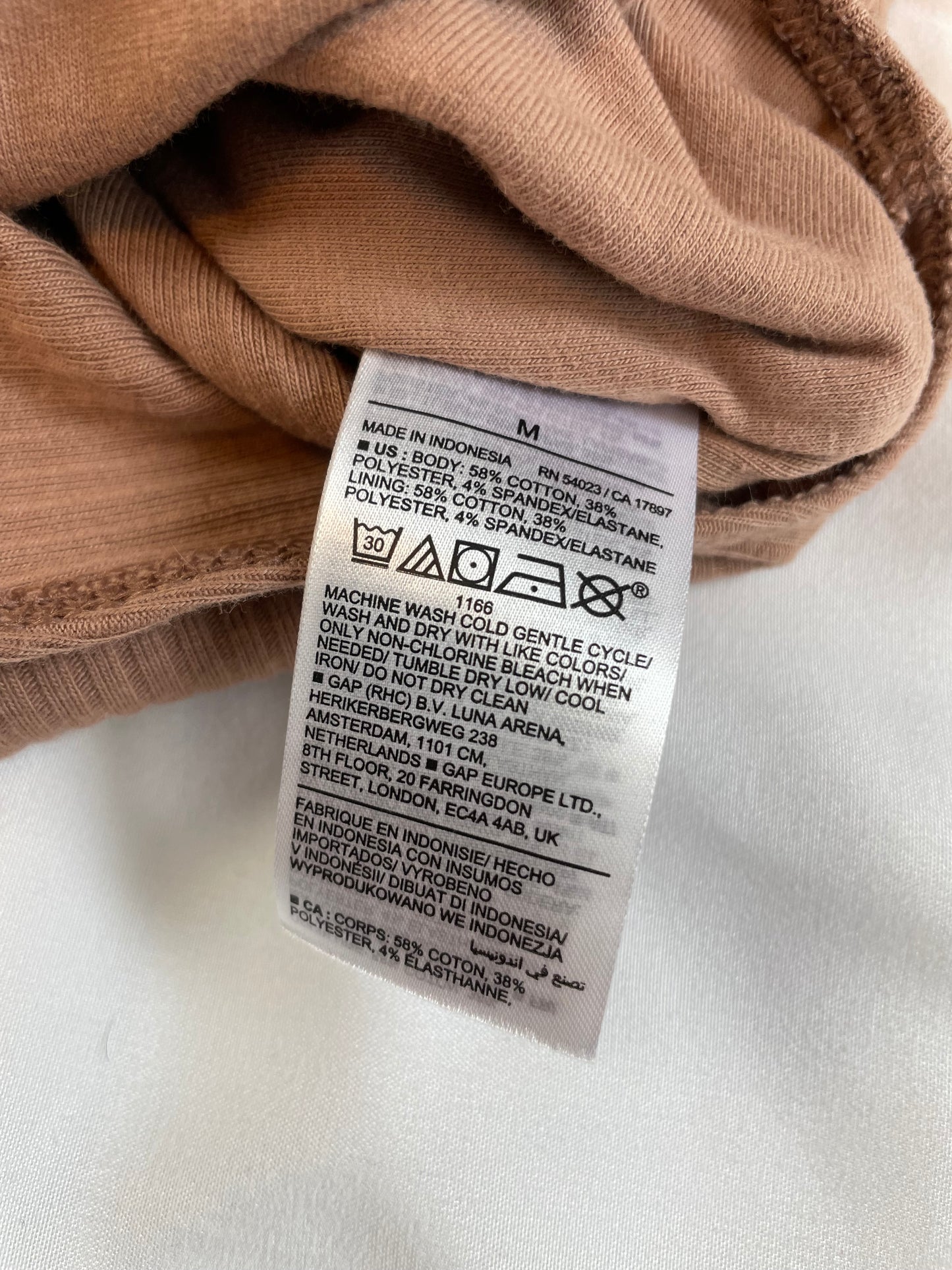 NWOT Old Navy Caramel Long-Sleeve Bodysuit {M}