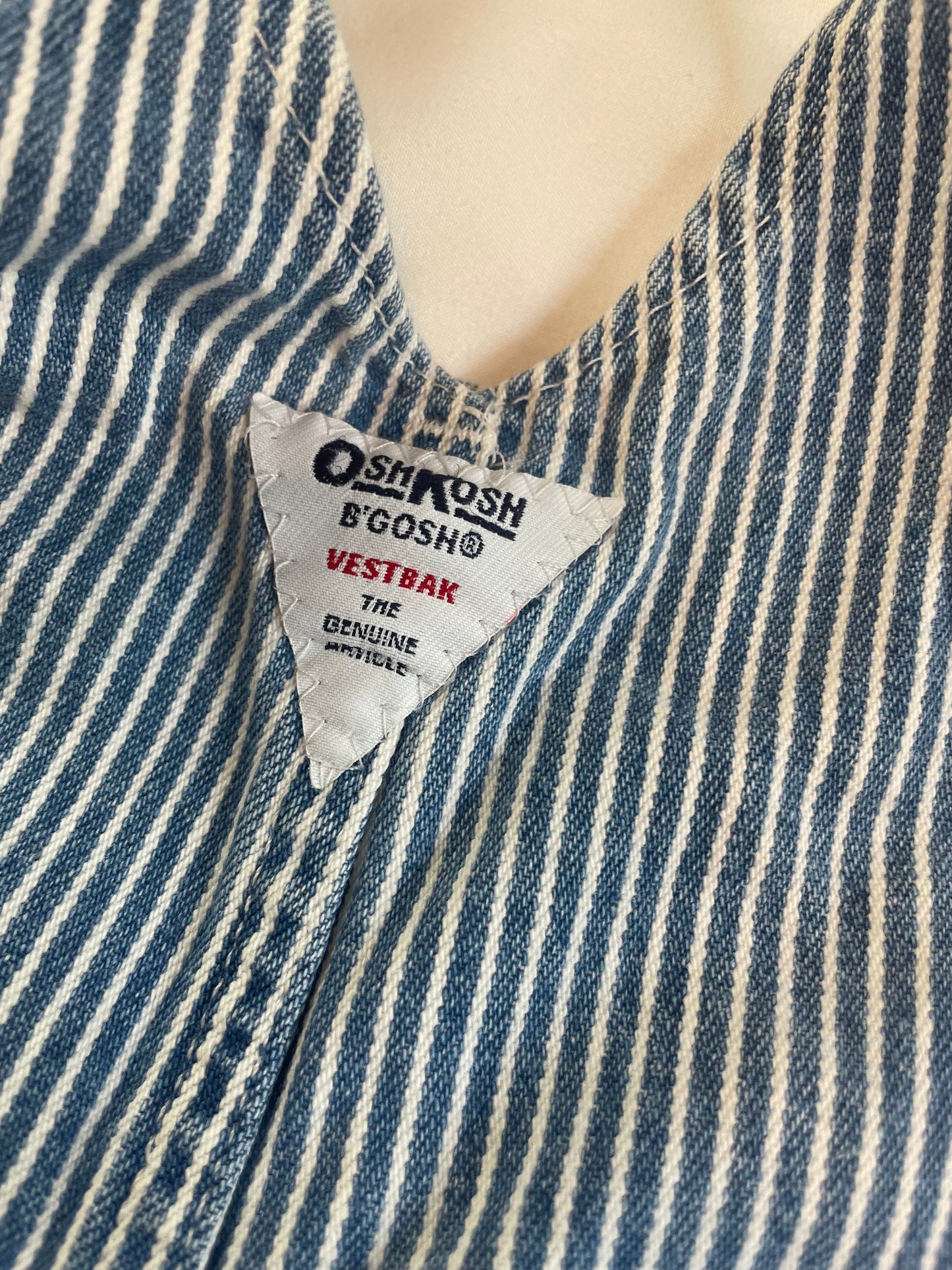 Vintage Oshkosh Railroad Overalls {L: 6-9mo}