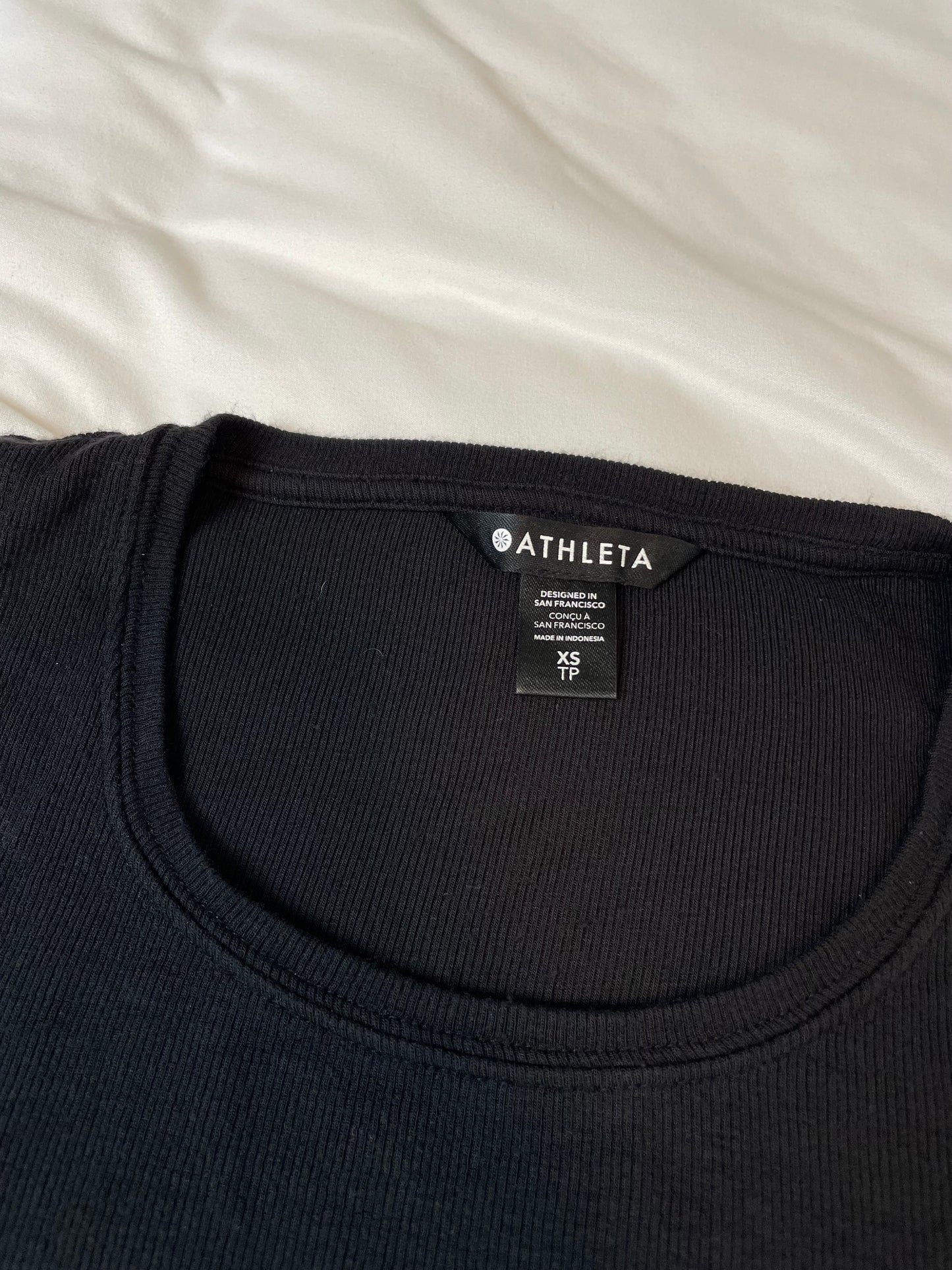 Athleta Women's Black Ribbed Tank Top {XS}