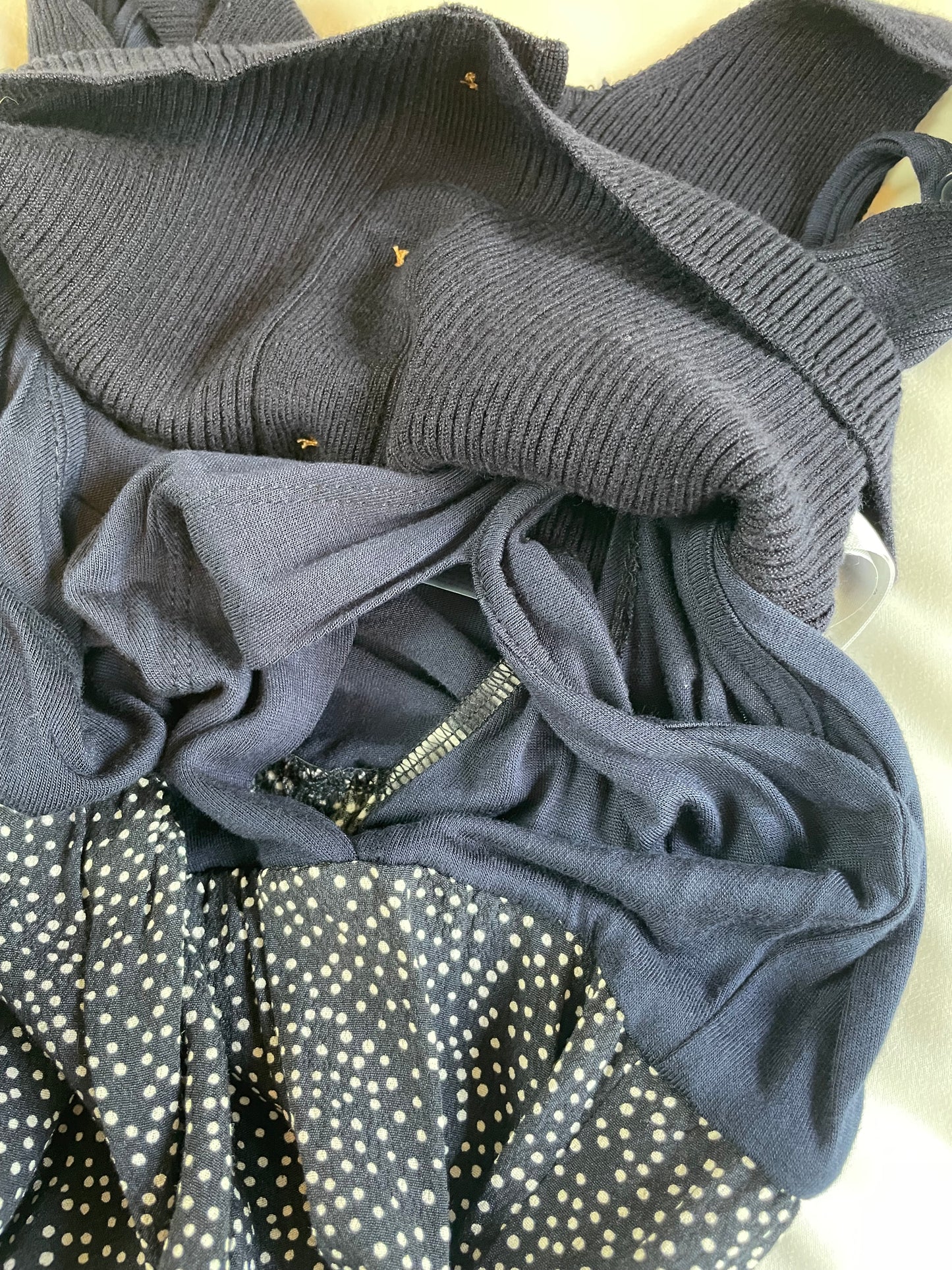 Seraphine Abstract Navy and White Maternity to Nursing Dress {Size 4}