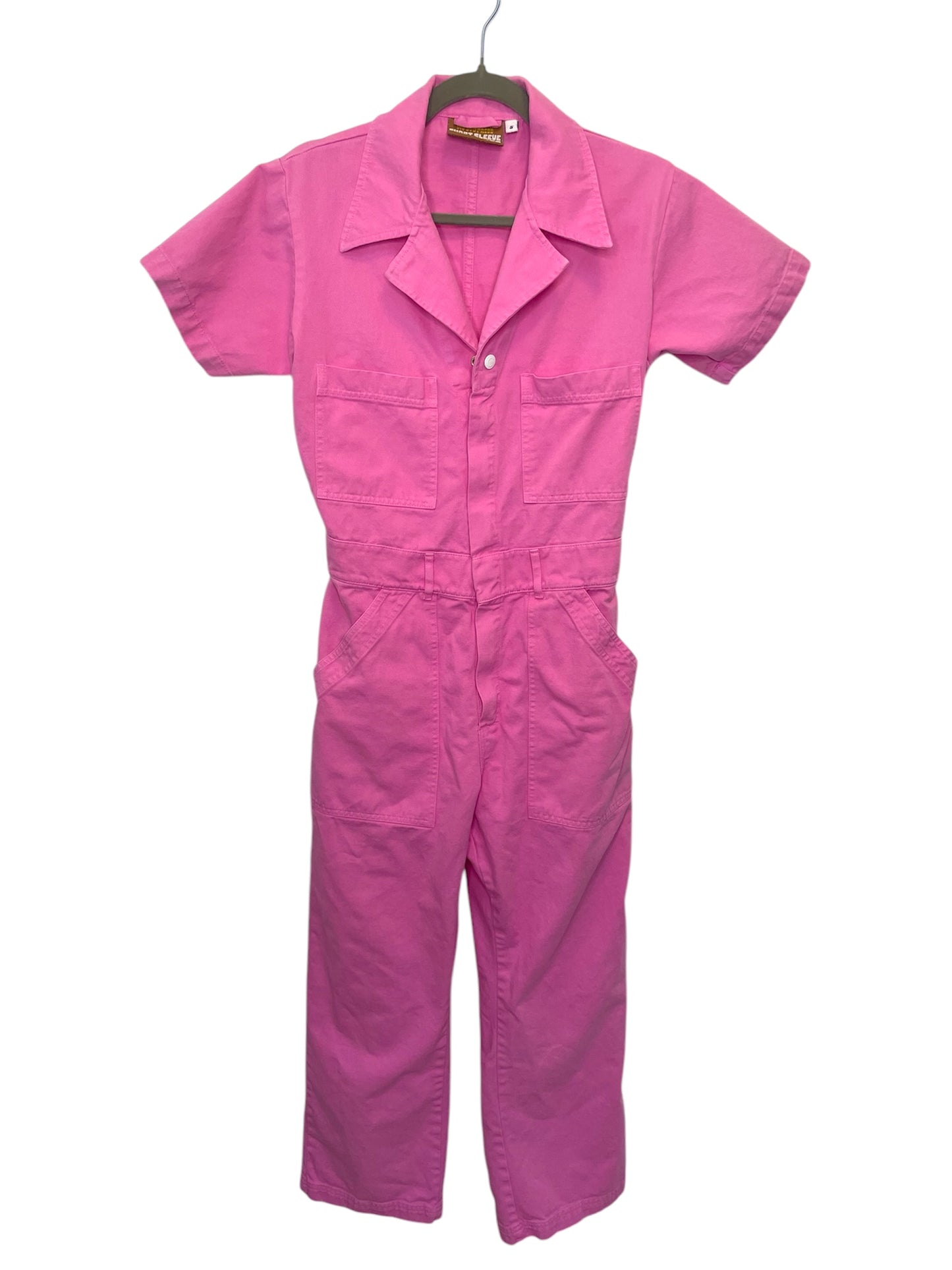 Big Bud Press Unisex Short Sleeve Jumpsuit | BUBBLEGUM PINK {S}