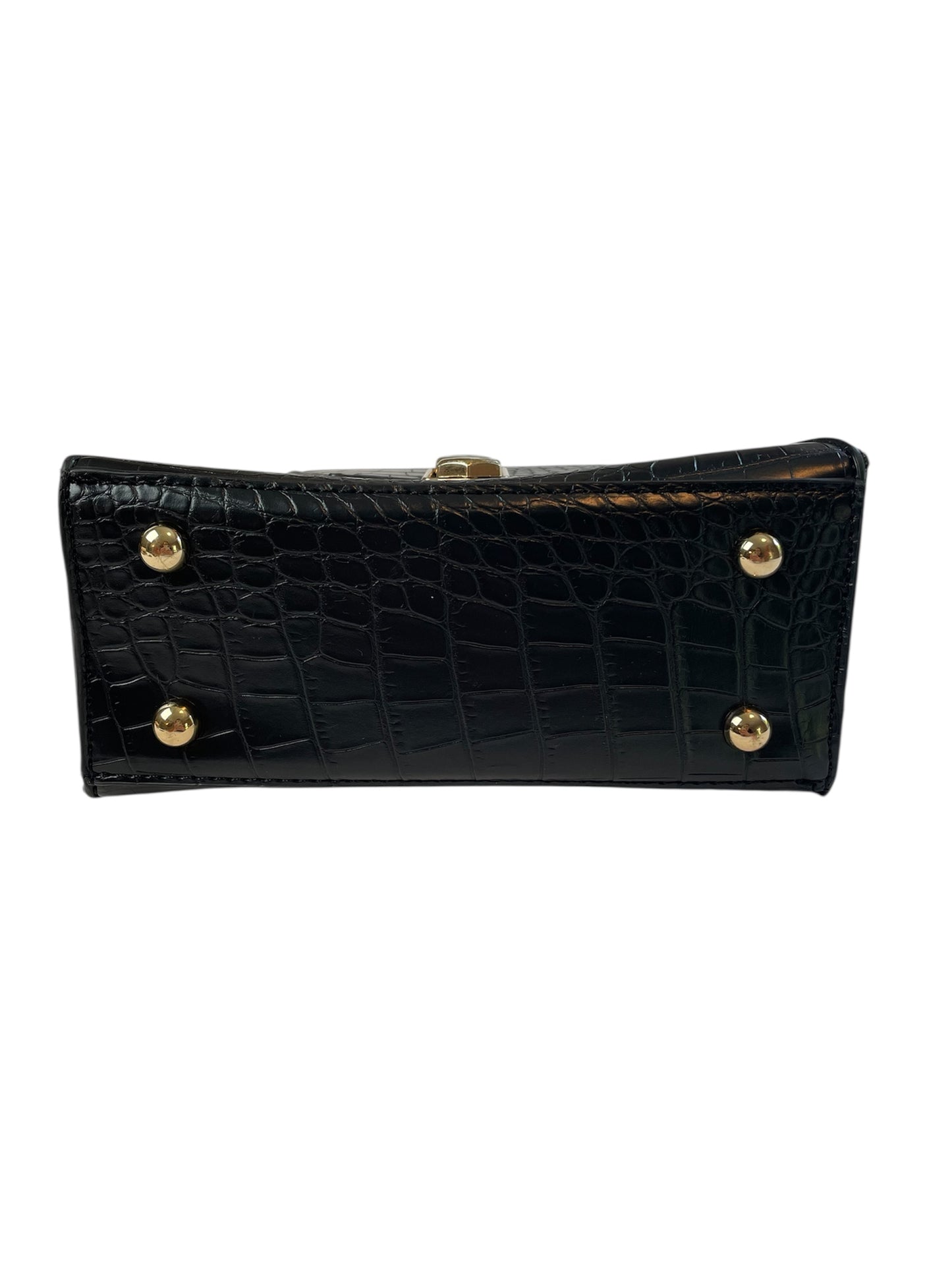Badgley Mischka Croc-Embossed 2-way Frame Bag