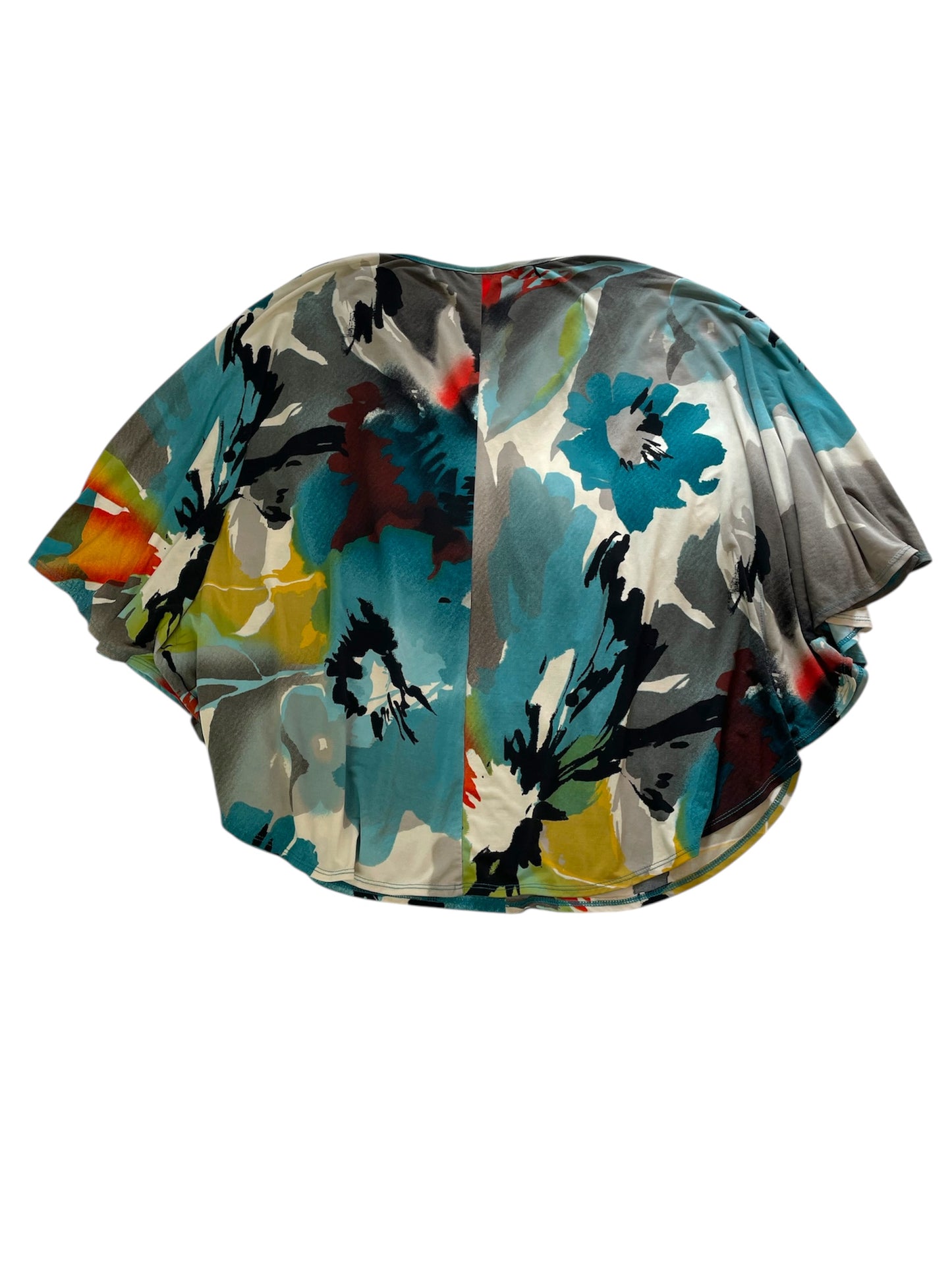 Style & Co | Bright Abstract Floral Poncho {L}