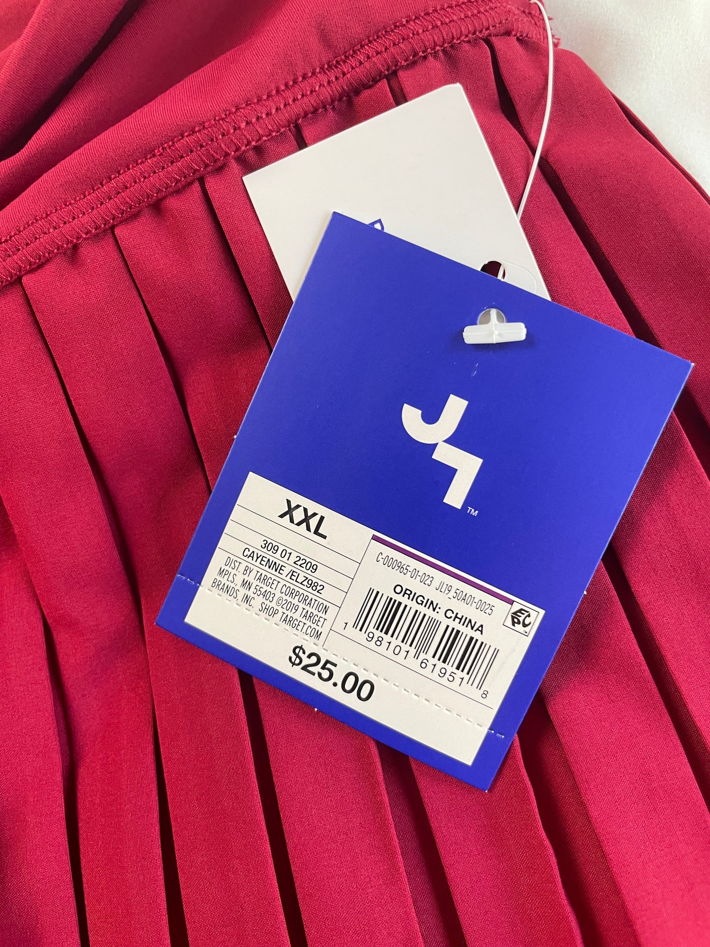 NWT | JoyLab | Red Pleated Athletic Skort {XL}