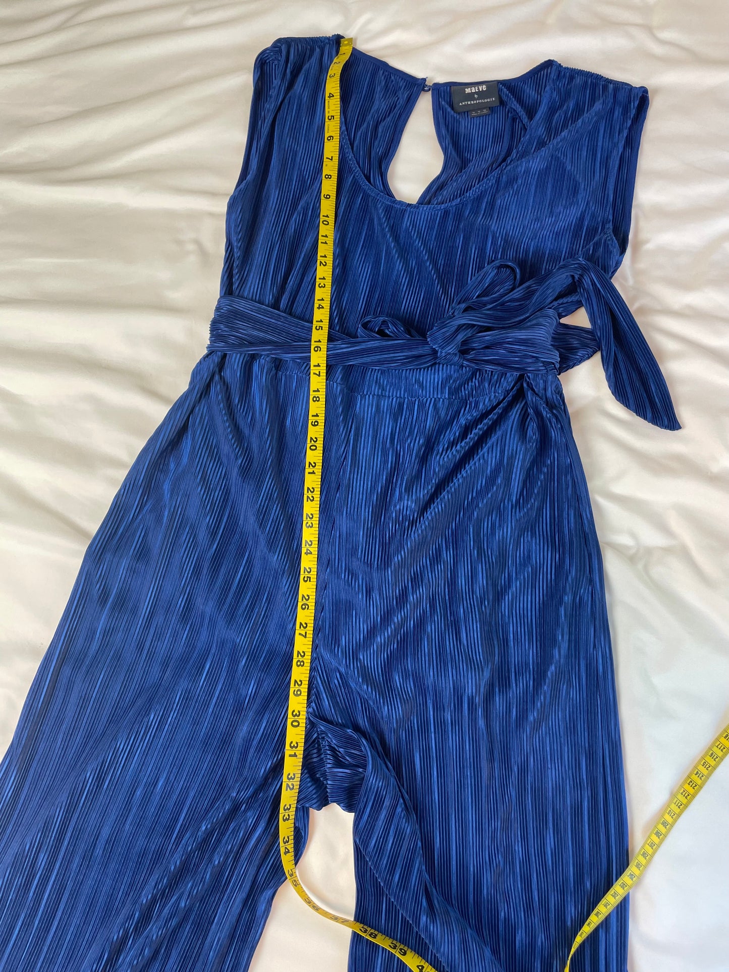 Anthropologie | MAUVE | Blue Sonata Jumpsuit {Size 4}
