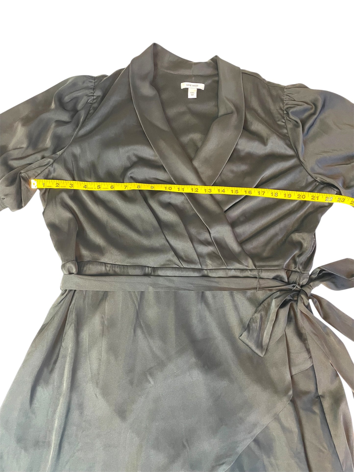 Nine West Ruffled Wrap Midi Dress {XXL}