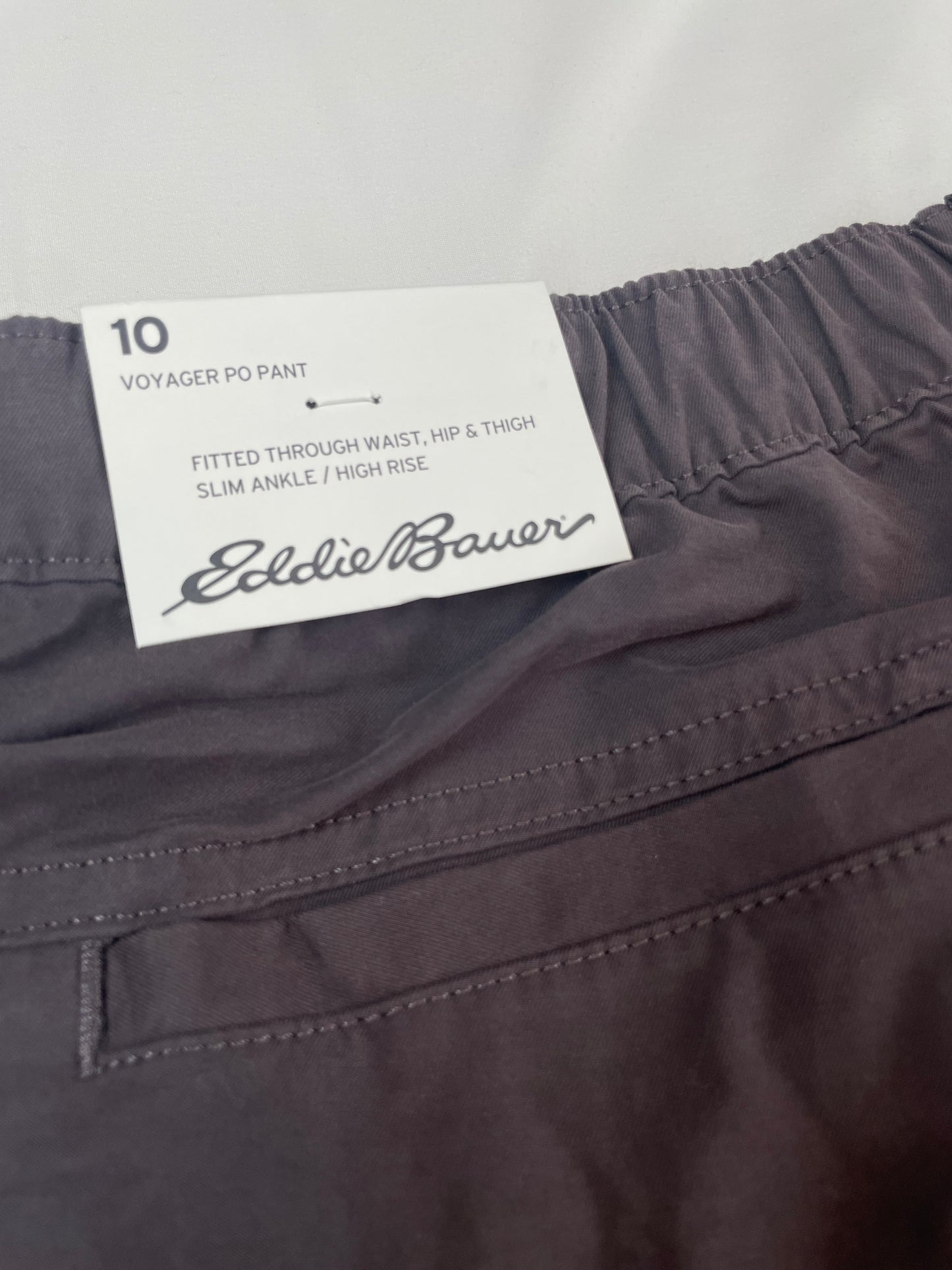 NWT | Eddie Bauer Aubergine Voyager Pull-On Pants {Size 10}