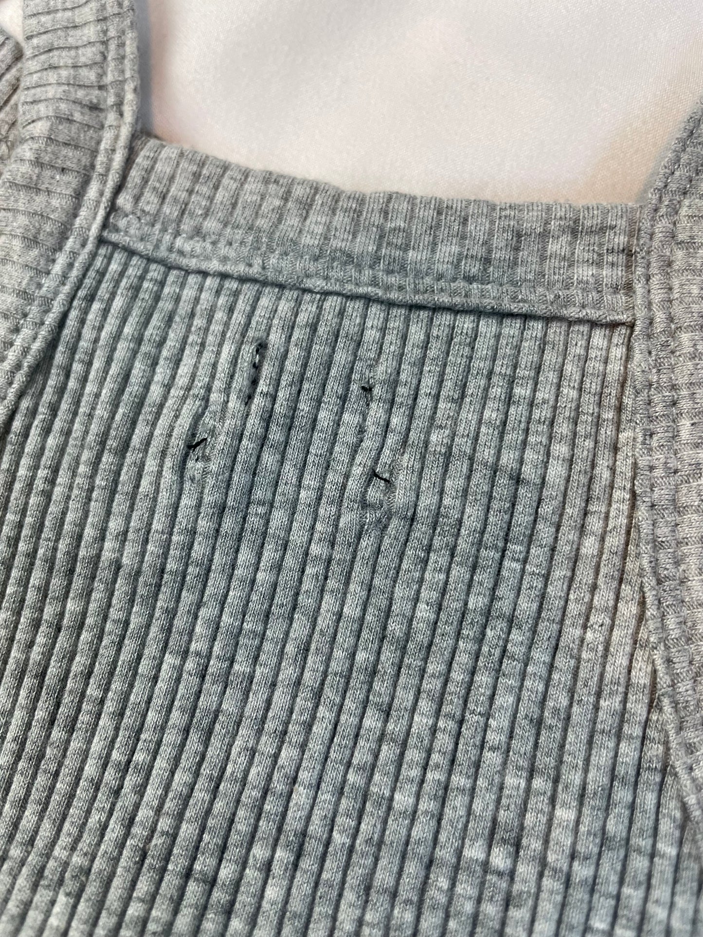 Urban Outfitters | Grey Ribbed Bodysuit {L}