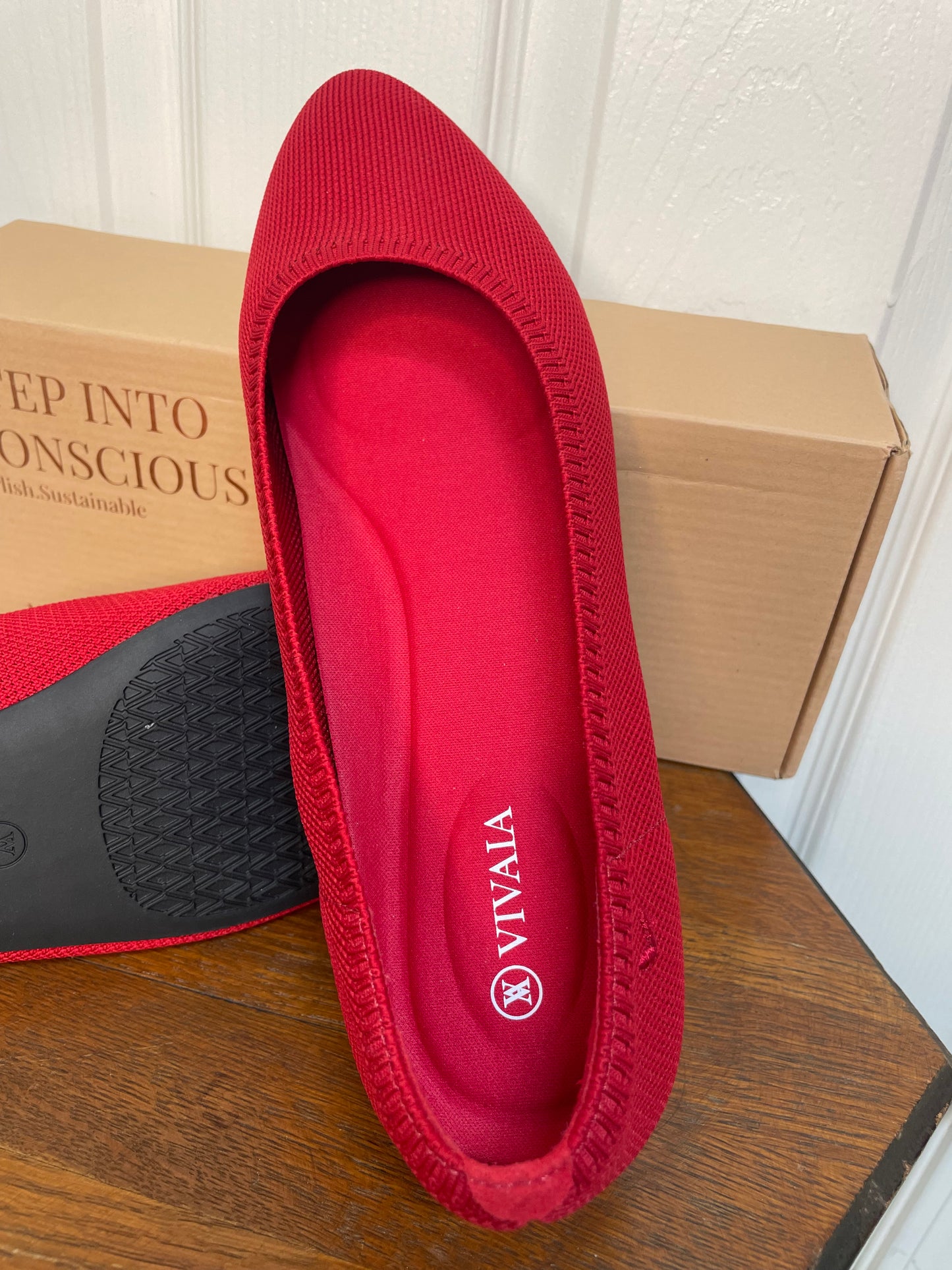 VIVAIA | Tamia Almond-Toe Ballet Flats {Women's Size EU 42/11.5 US}