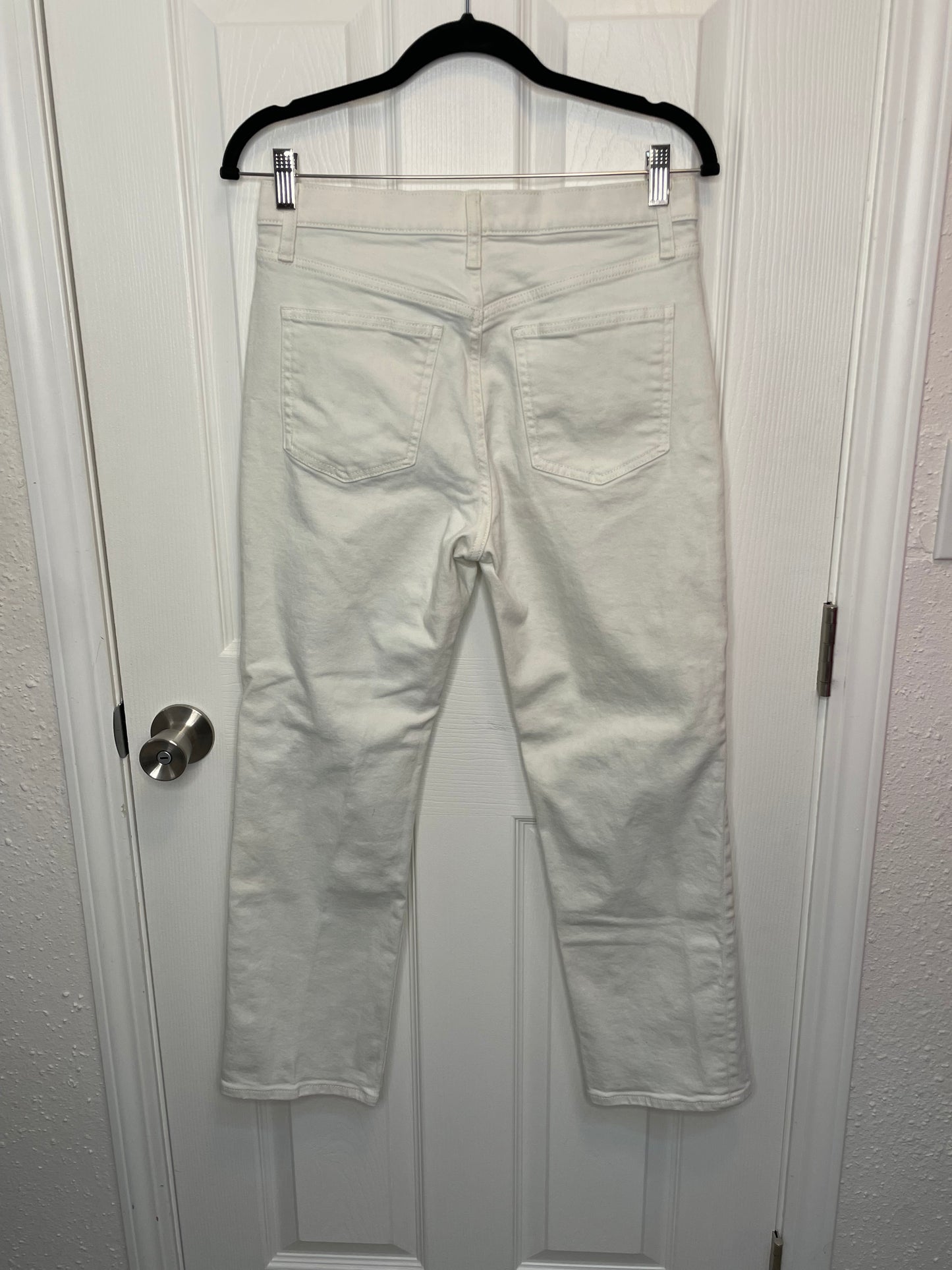 Uniqlo Cropped Distressed White Jeans {Size 27}