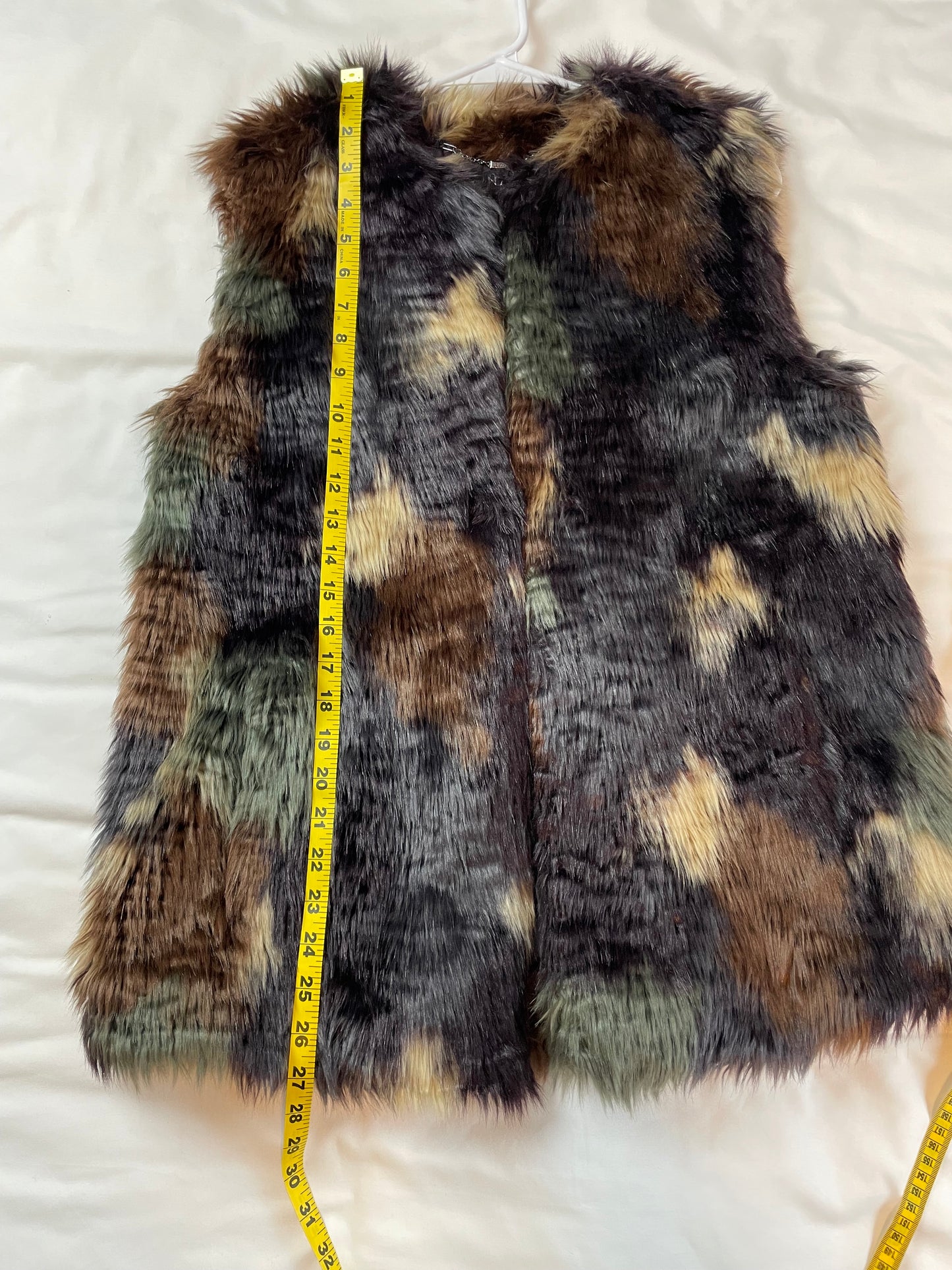 Bernardo Faux Fur Multicolor Vest {M}