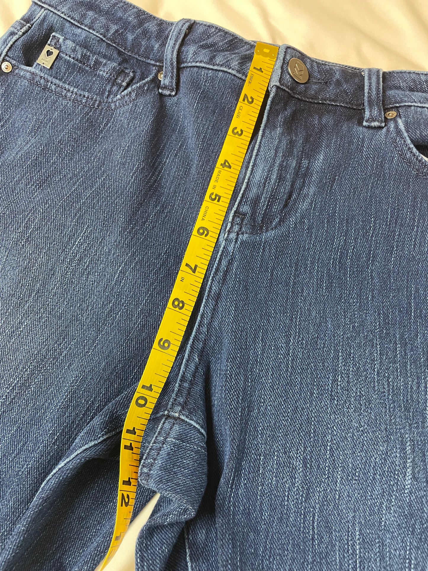 QVC Belle by Kim Gravel Petite Flexibelle Straight Jean {Size 8 Petite}