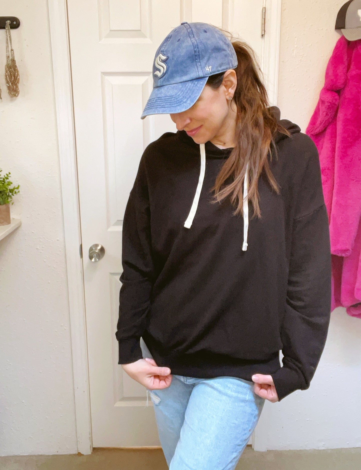 So Soft Black Hoodie {M}