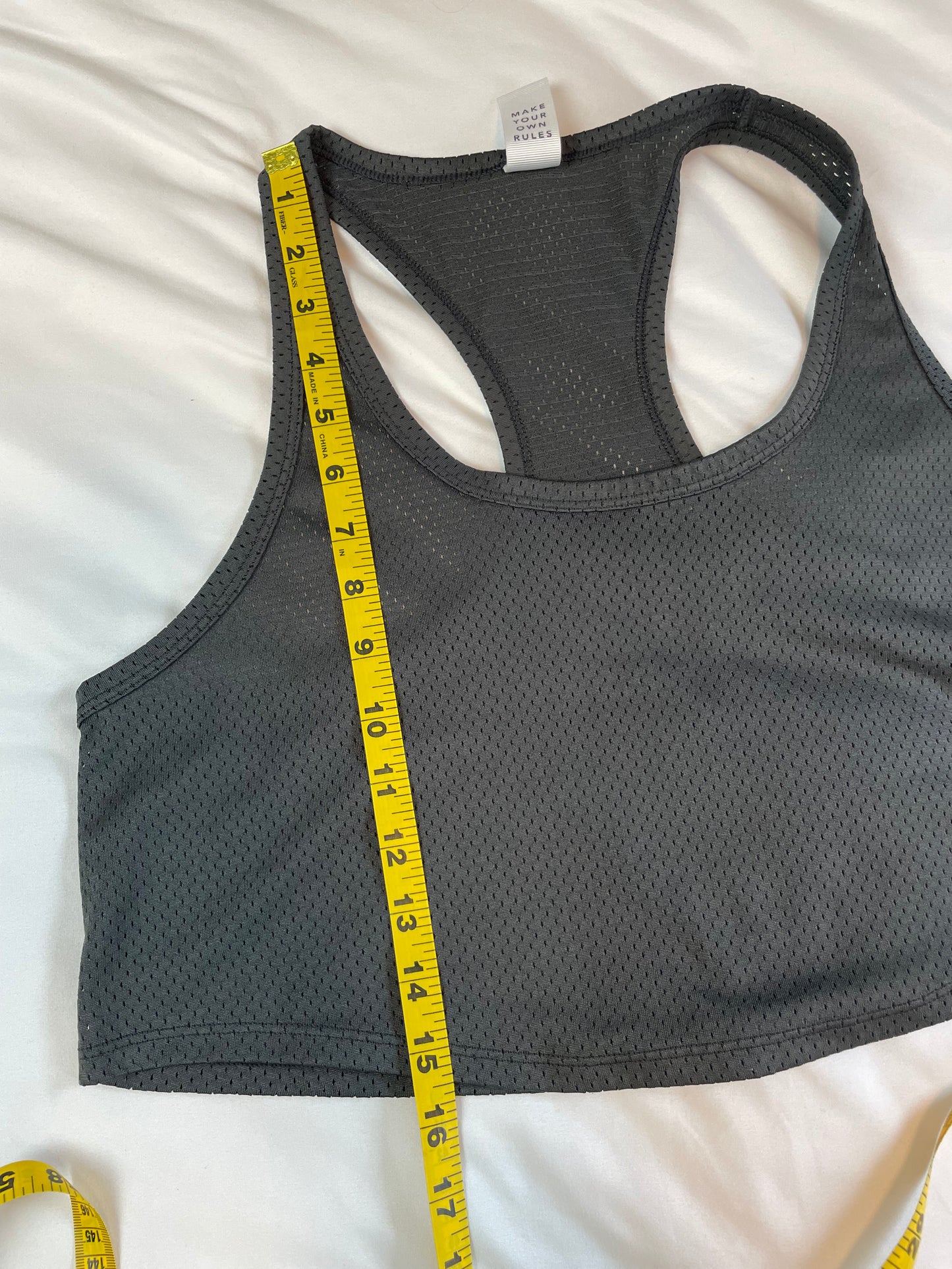 Offline by Aerie Cropped Mesh Racerback Tank {M}