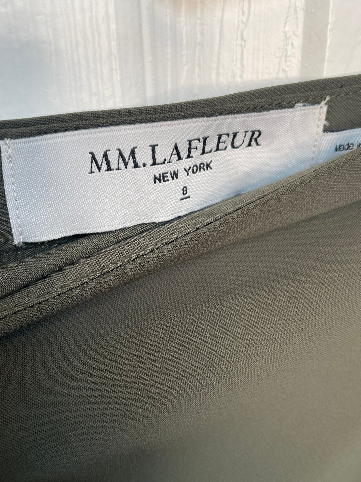 M.M. LaFleur | The Cobble Hill Skirt | Olive {Size 8}