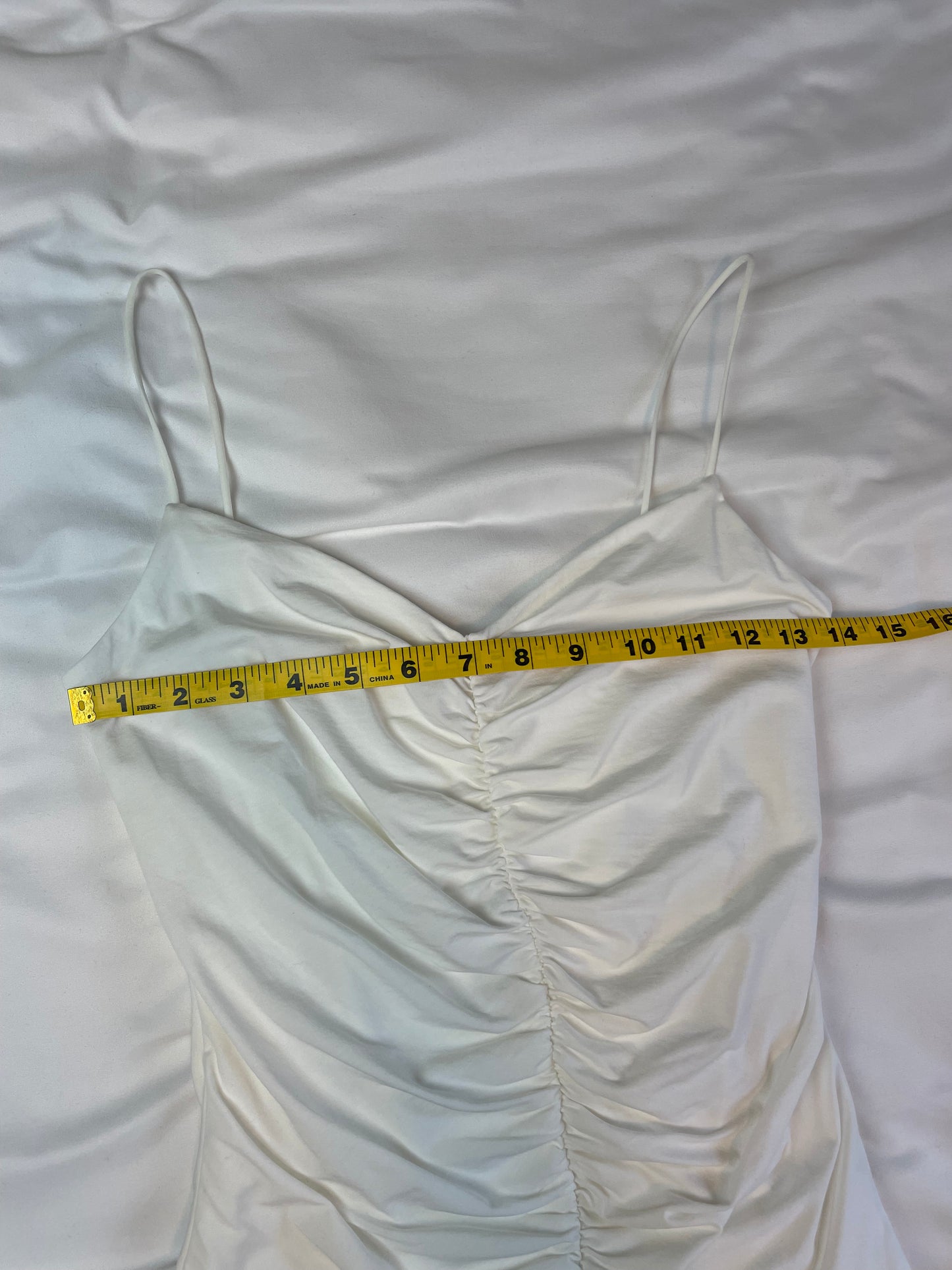NWT Banana Republic Ruched White Tank {S}