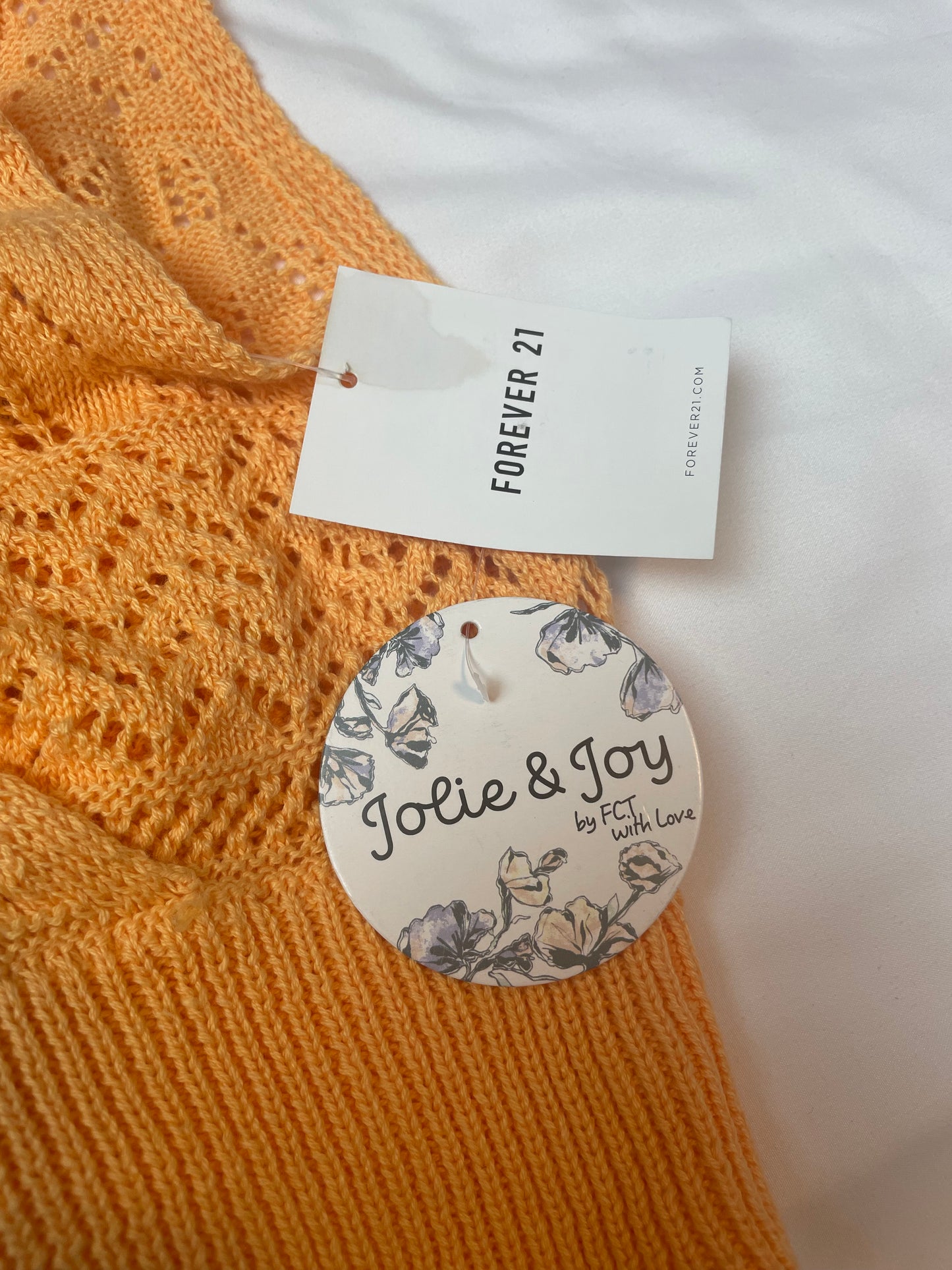 NWT Jolie and Joy Cropped Lace Up Sweater Tank {M}