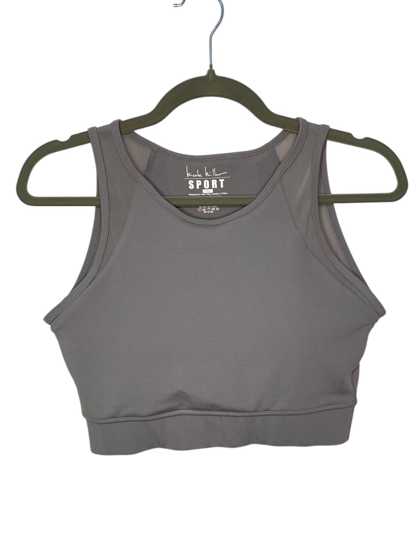 Nicole Miller SPORT Grey Women's Sports Bra {L}