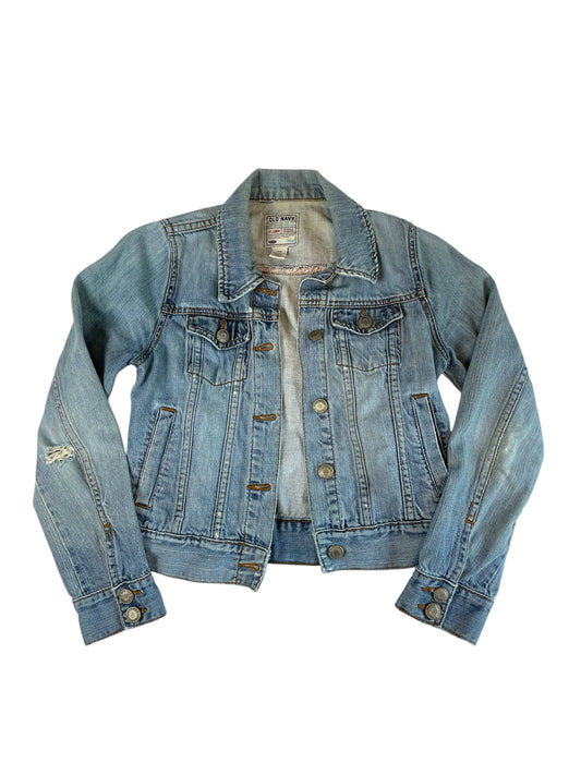 Old Navy Distressed Denim Jacket (XS)