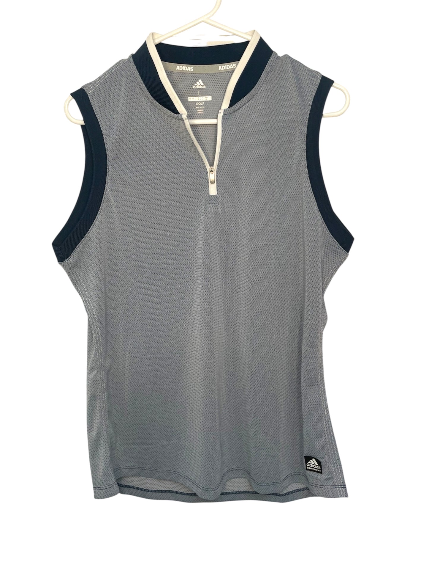 Adidas 1/4 Zip Golf Tank {L}