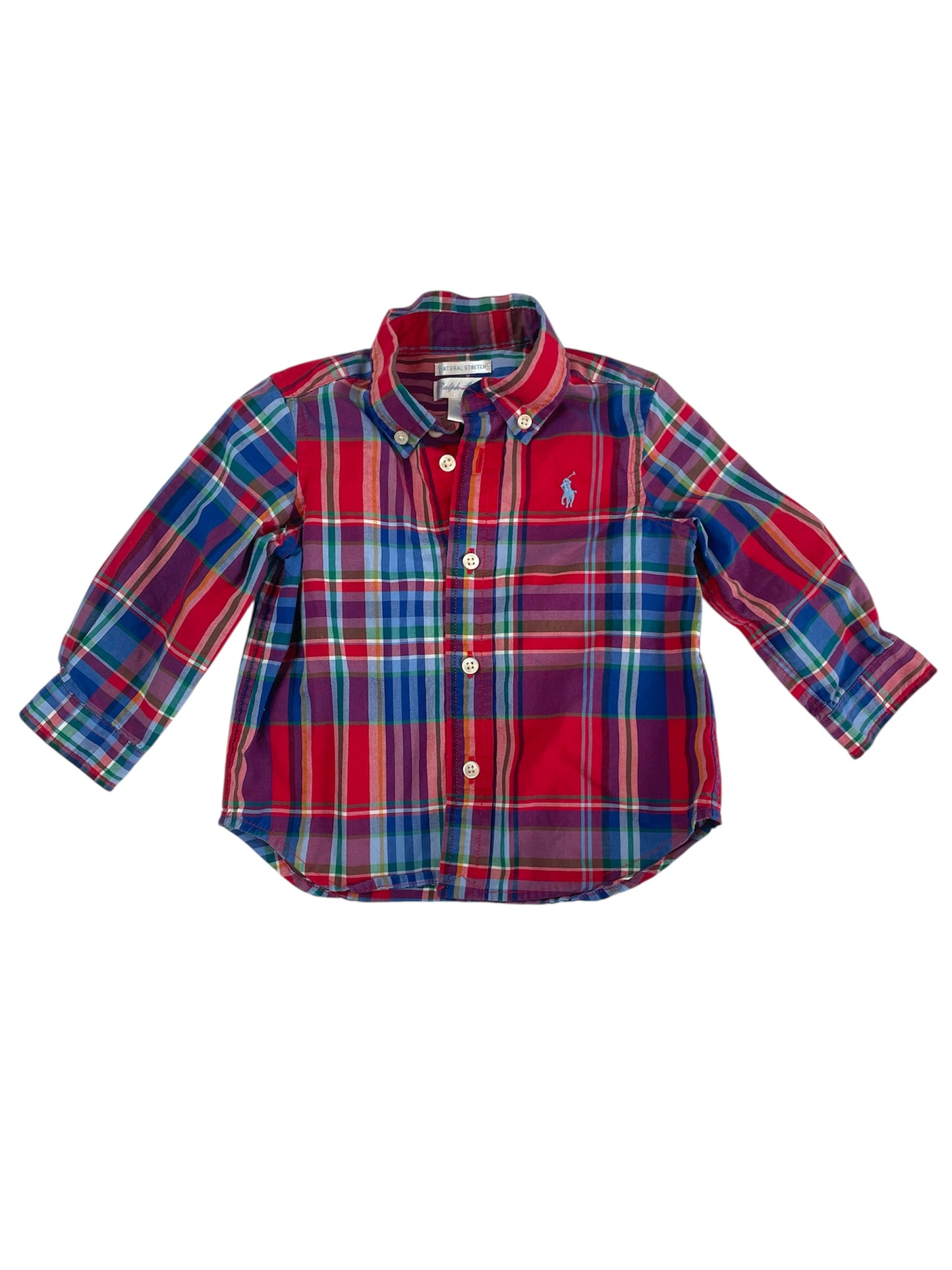 Ralph Lauren Plaid Button-Down Shirt {Size 9mo}