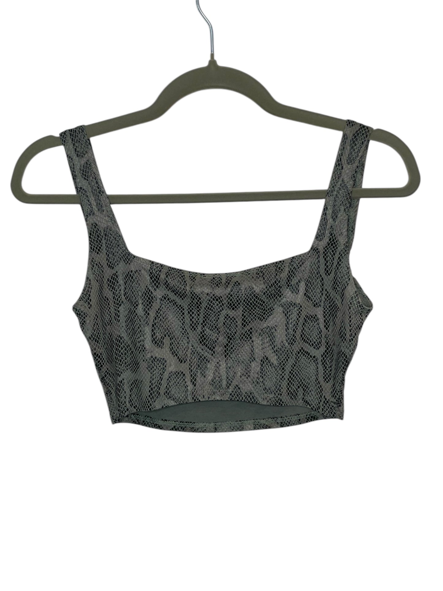 Fashion Nova Green Snakeskin Bralette {M}