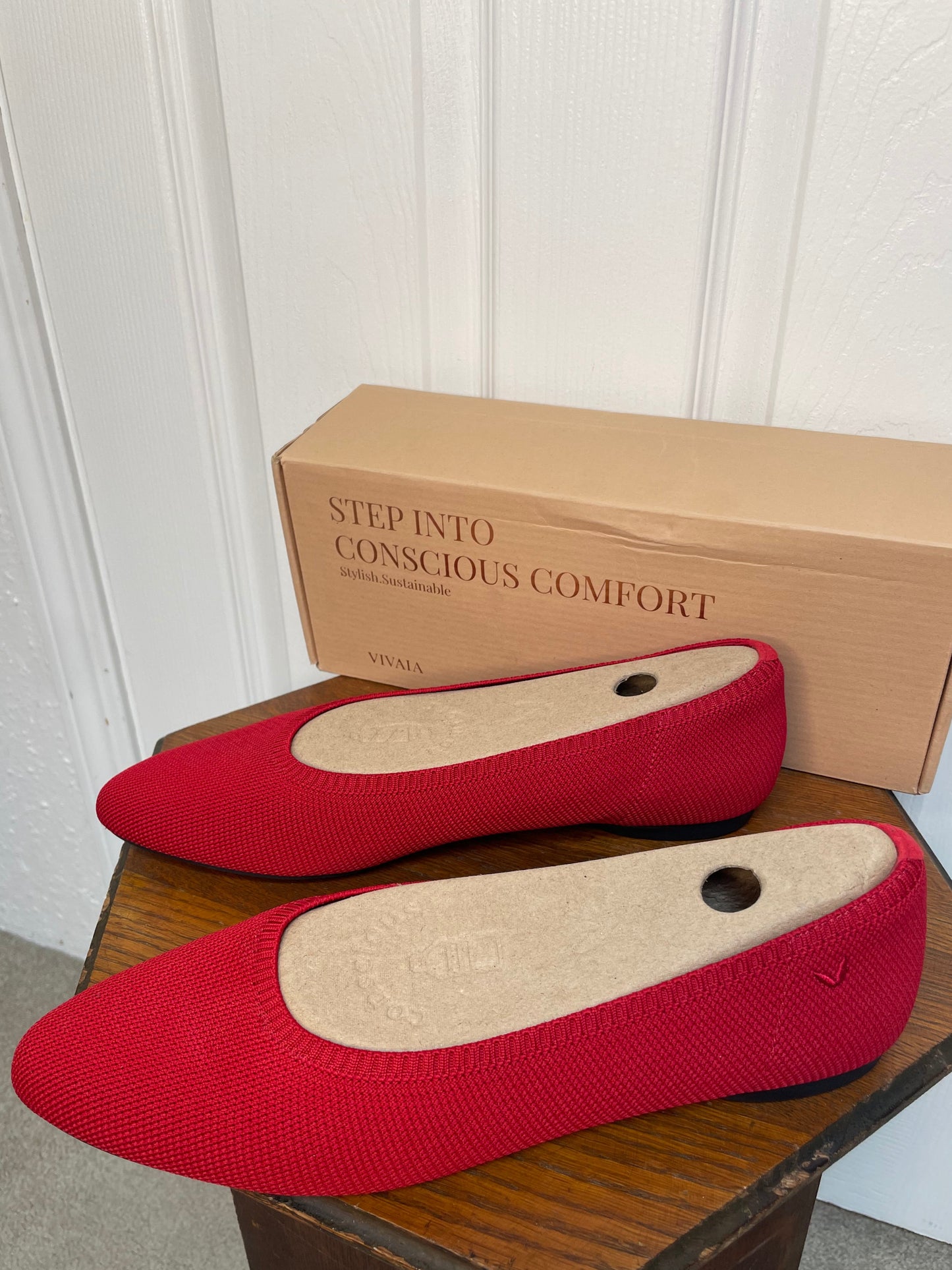 VIVAIA | Tamia Almond-Toe Ballet Flats {Women's Size EU 42/11.5 US}