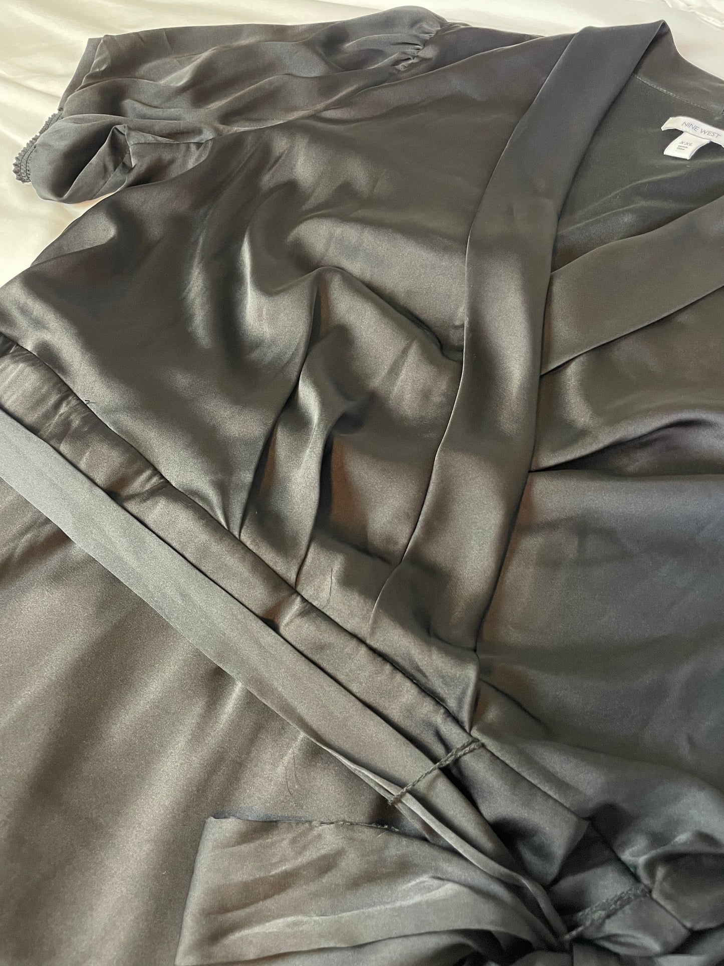 Nine West Ruffled Wrap Midi Dress {XXL}