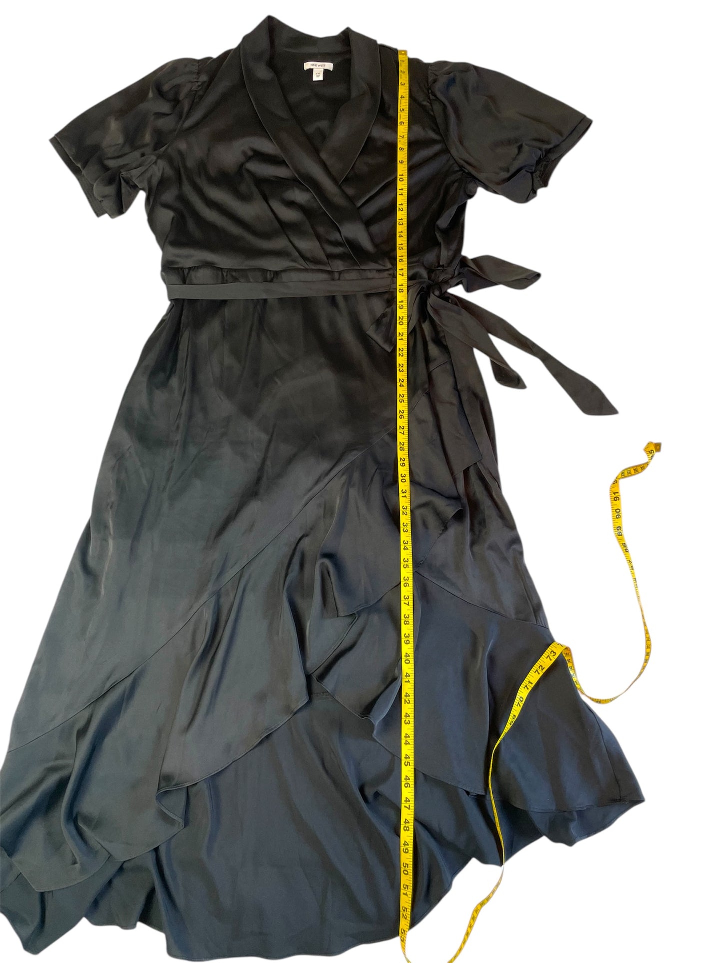 Nine West Ruffled Wrap Midi Dress {XXL}