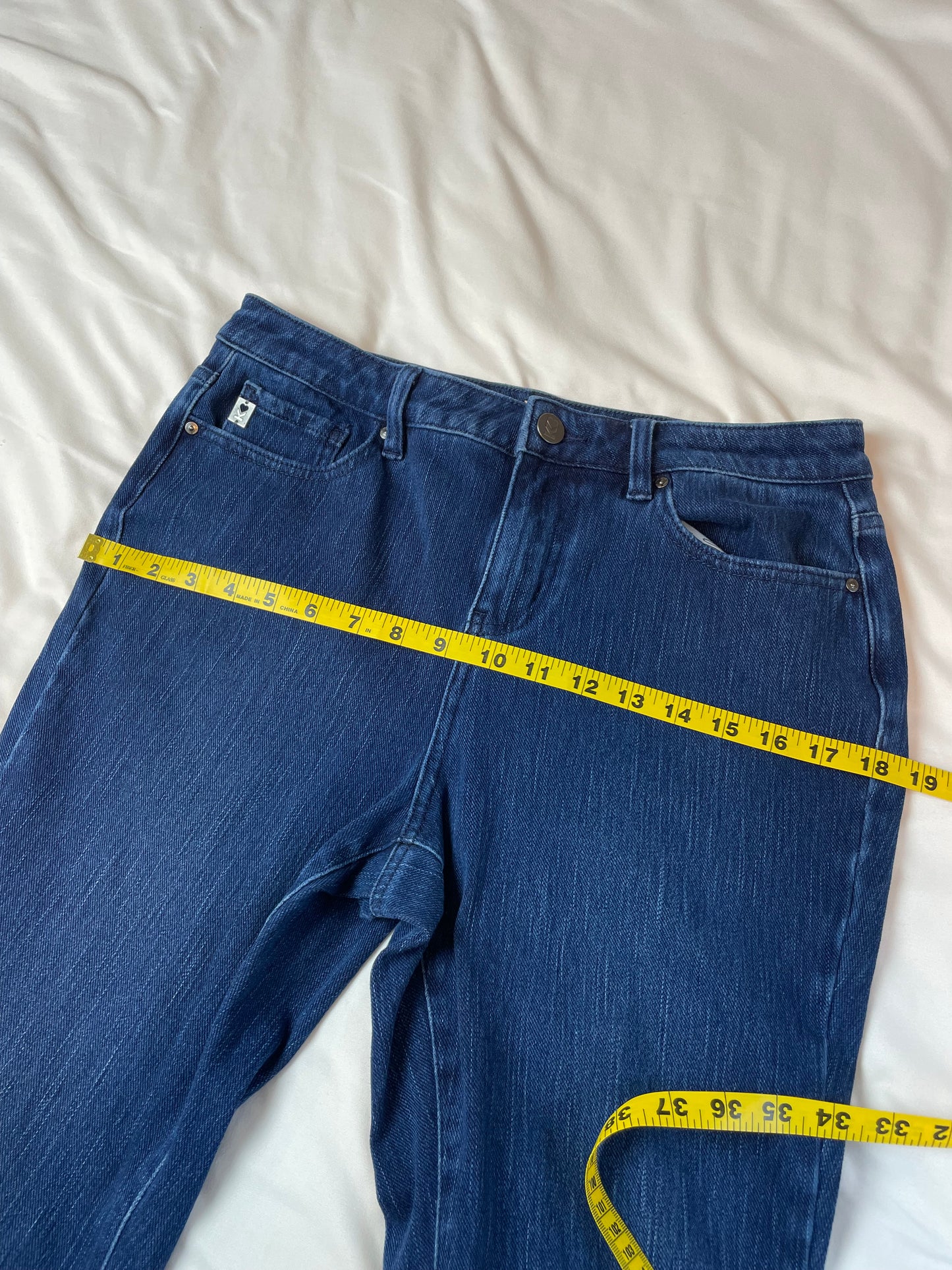 QVC Belle by Kim Gravel Petite Flexibelle Straight Jean {Size 8 Petite}
