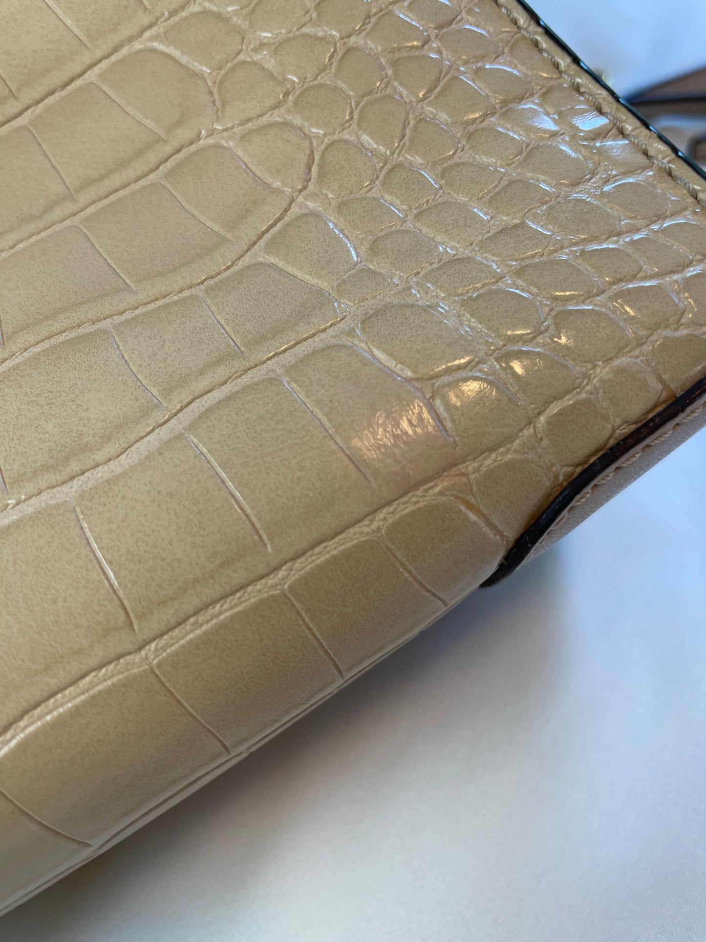 Michael Kors Mercer Medium Crocodile-Embossed 2-way Bag