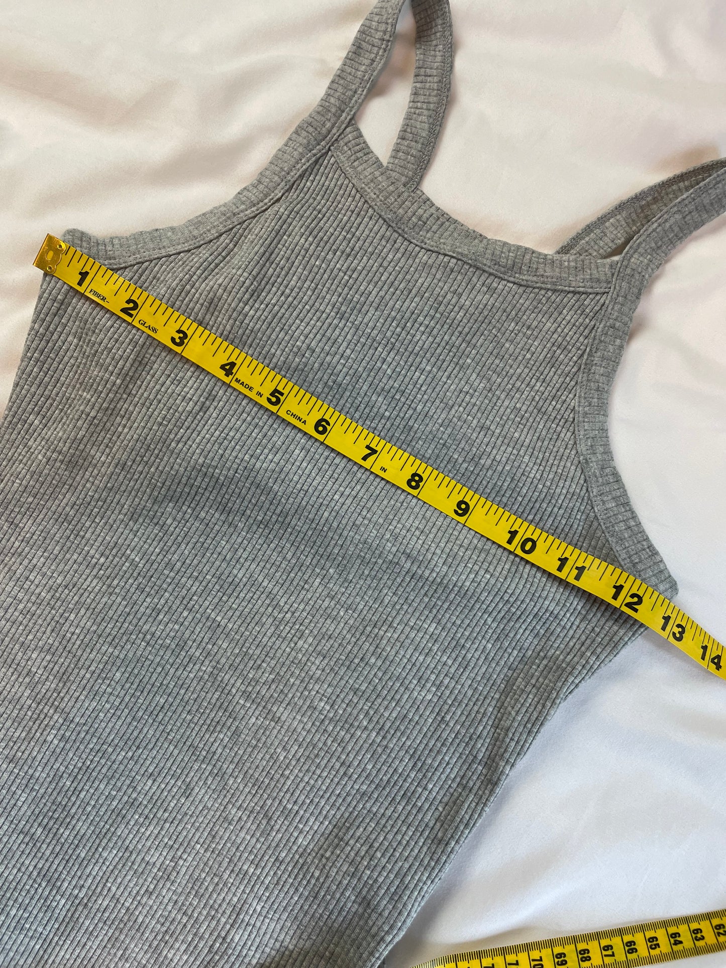 Urban Outfitters | Grey Ribbed Bodysuit {L}